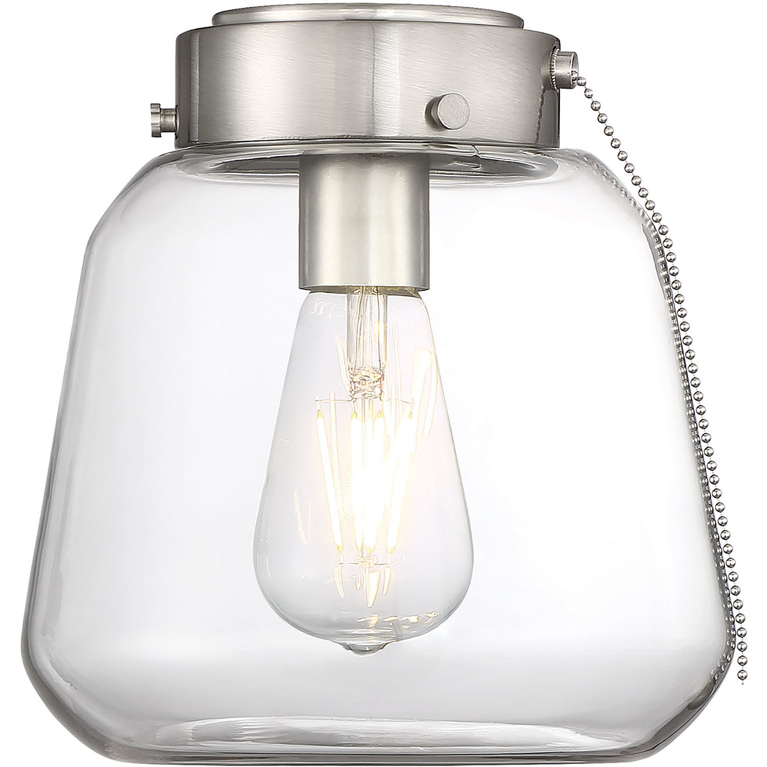 Mclean LED Satin Nickel Fan Light Kit