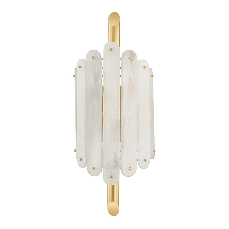Selene 4 Light 11 inch Vintage Polished Brass Wall Sconce Wall Light