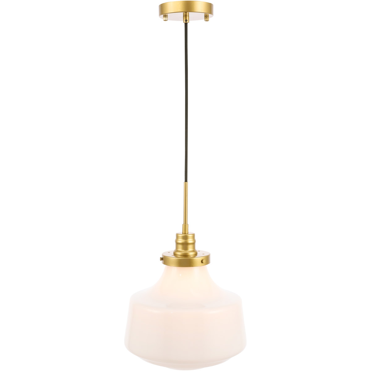 Lyle 1 Light 11 inch Brass Pendant Ceiling Light