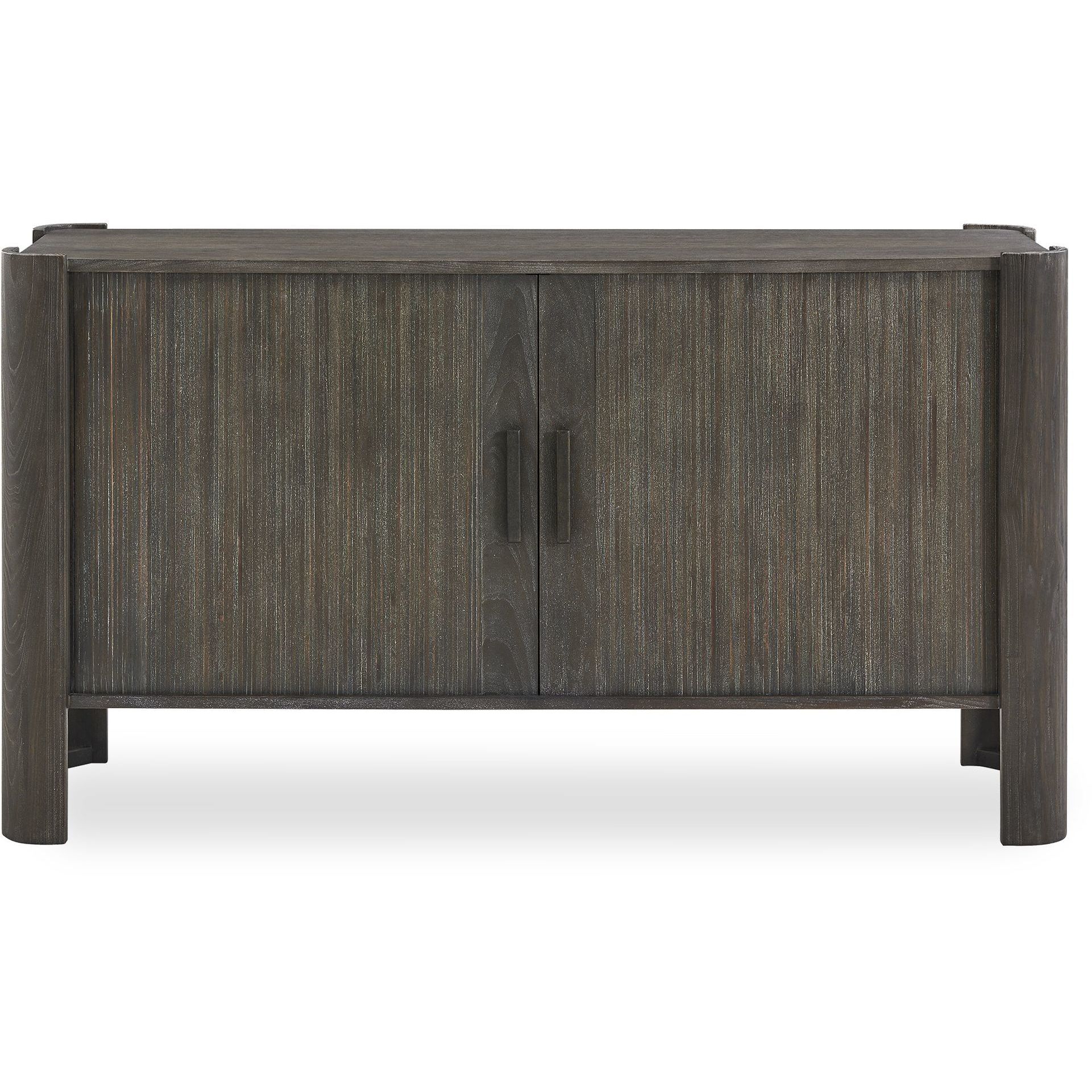 Drury Dark Gray Ceruse and Gunmetal Gray 2 Door Cabinet