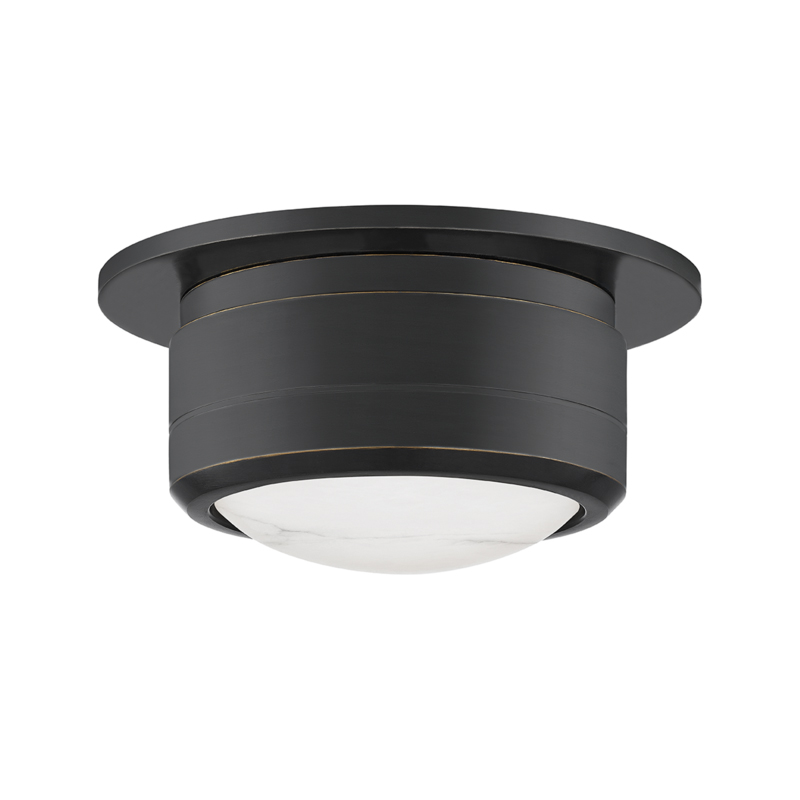 Greenport LED 7 inch Old Bronze Flush Mount Ceiling Light