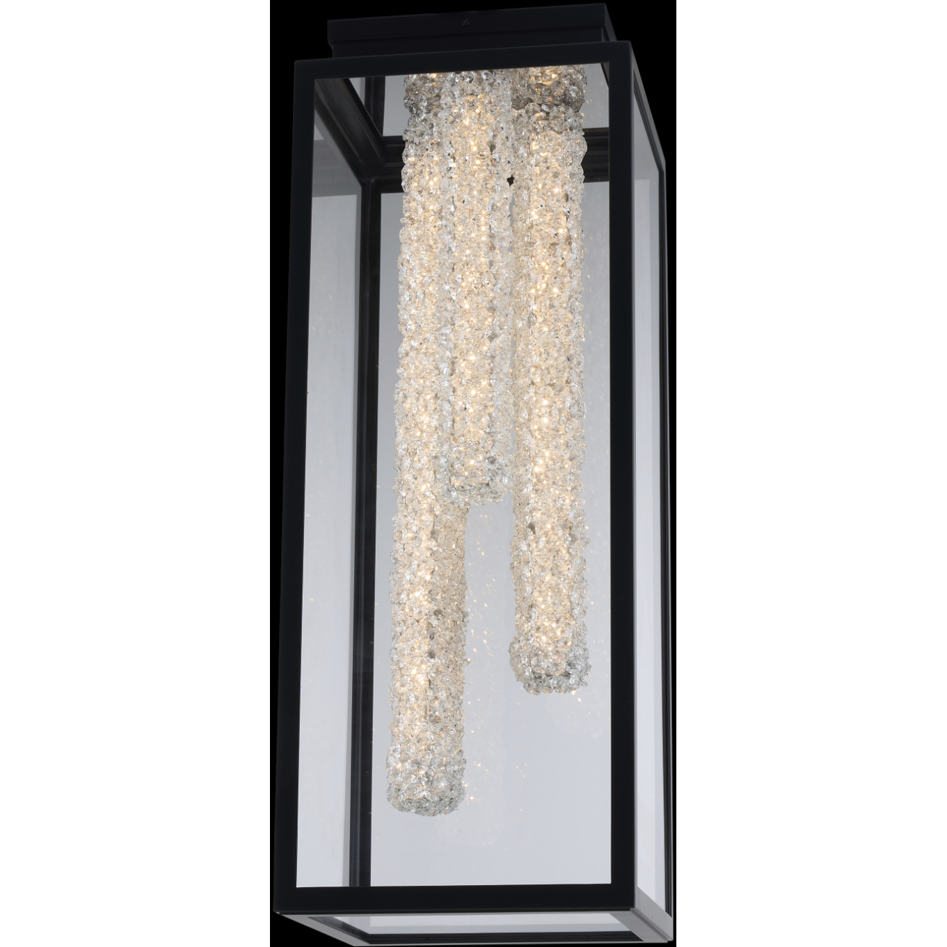 Lina Esterno 11 inch Matte Black Outdoor Flush Mount