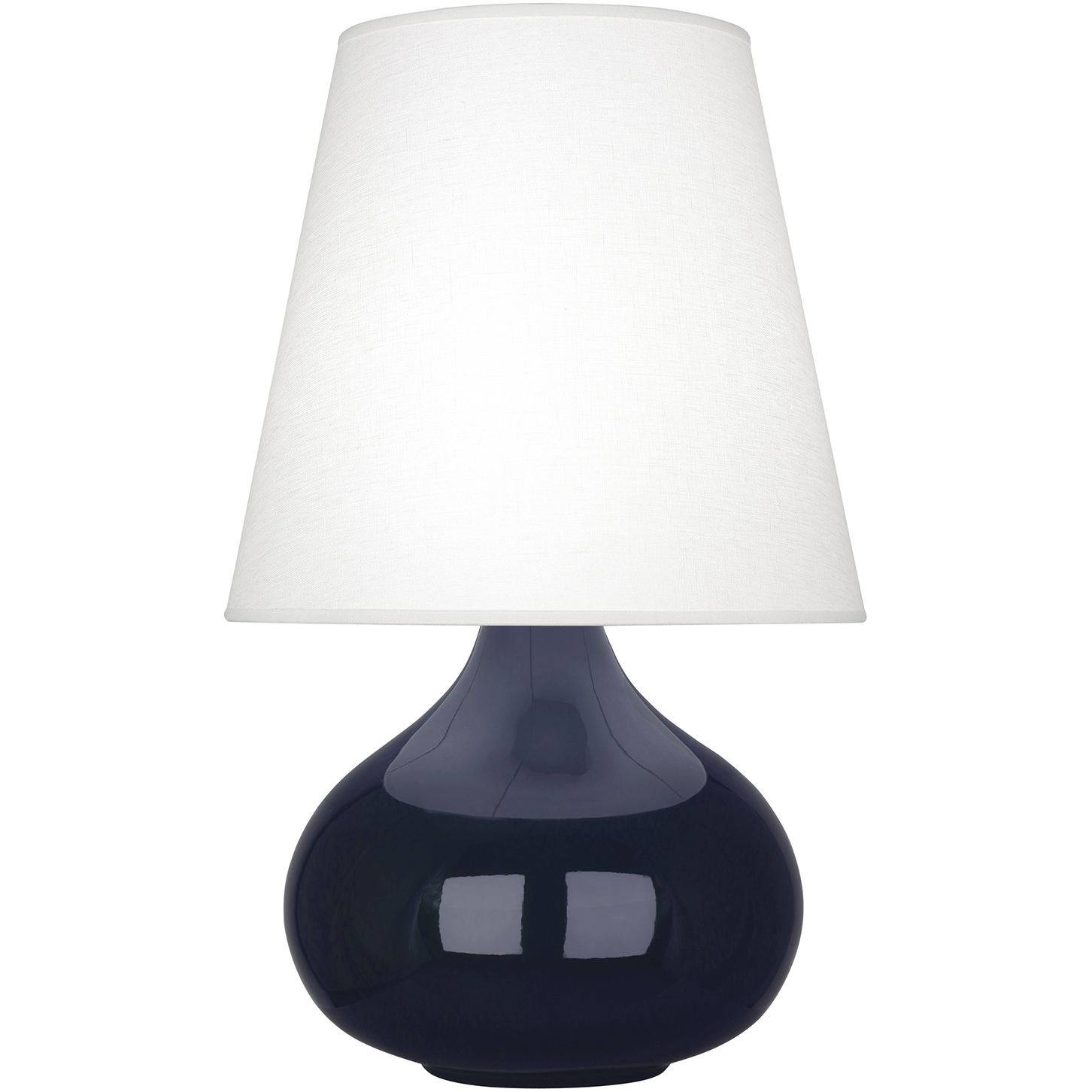 June 23.5 inch 150 watt Midnight Blue Accent Lamp Portable Light in Oyster Linen
