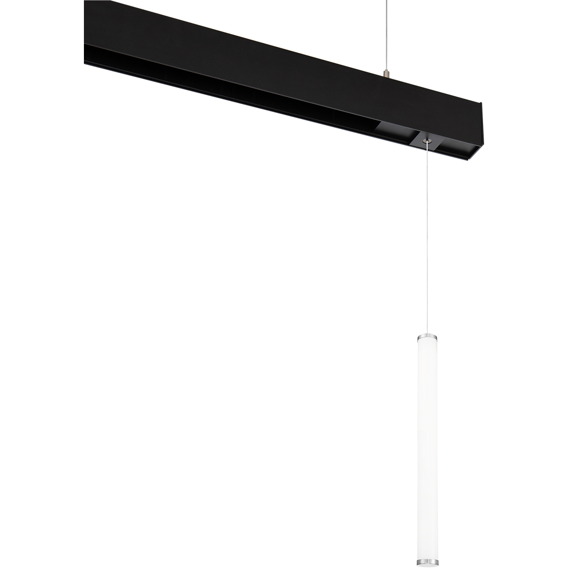 Ventrix 1 Light 48 Brushed Nickel Track Fixtures Ceiling Light