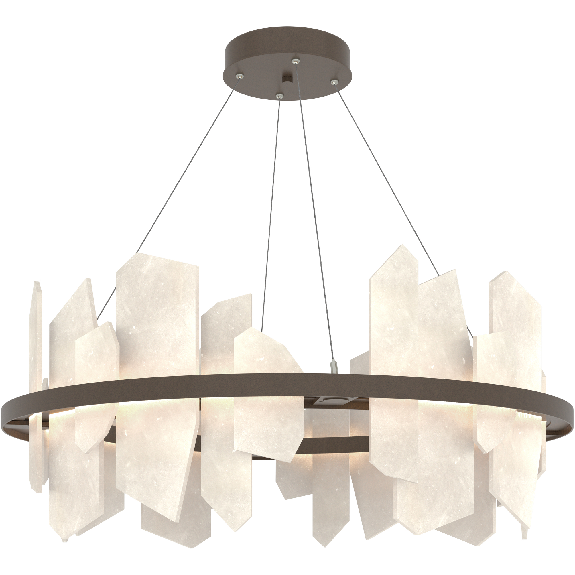 Volterra LED 38 inch Bronze Circular Pendant Ceiling Light