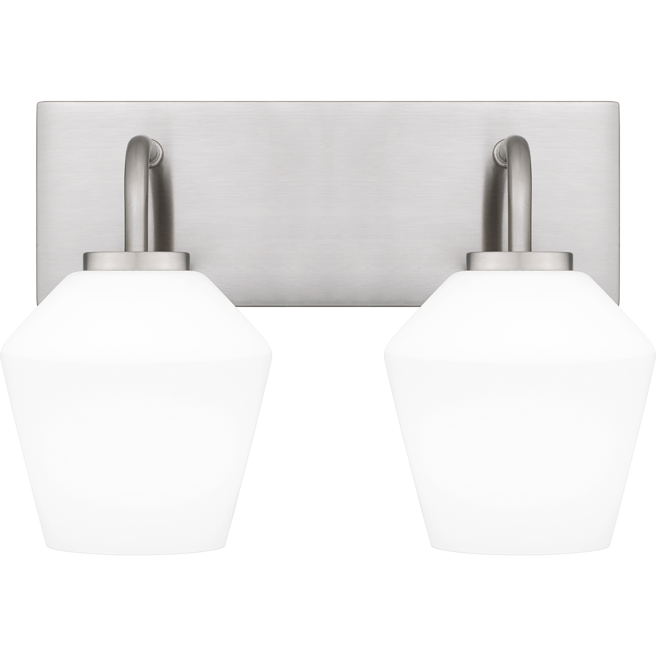 Nielson 2 Light 13.5 inch Brushed Nickel Bath Light Wall Light, Medium