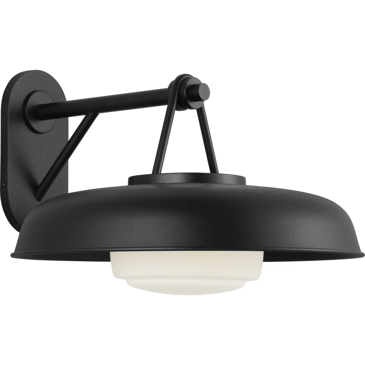 Richard June Liora 1 Light 10.63 inch Textured Black Outdoor Wall Light