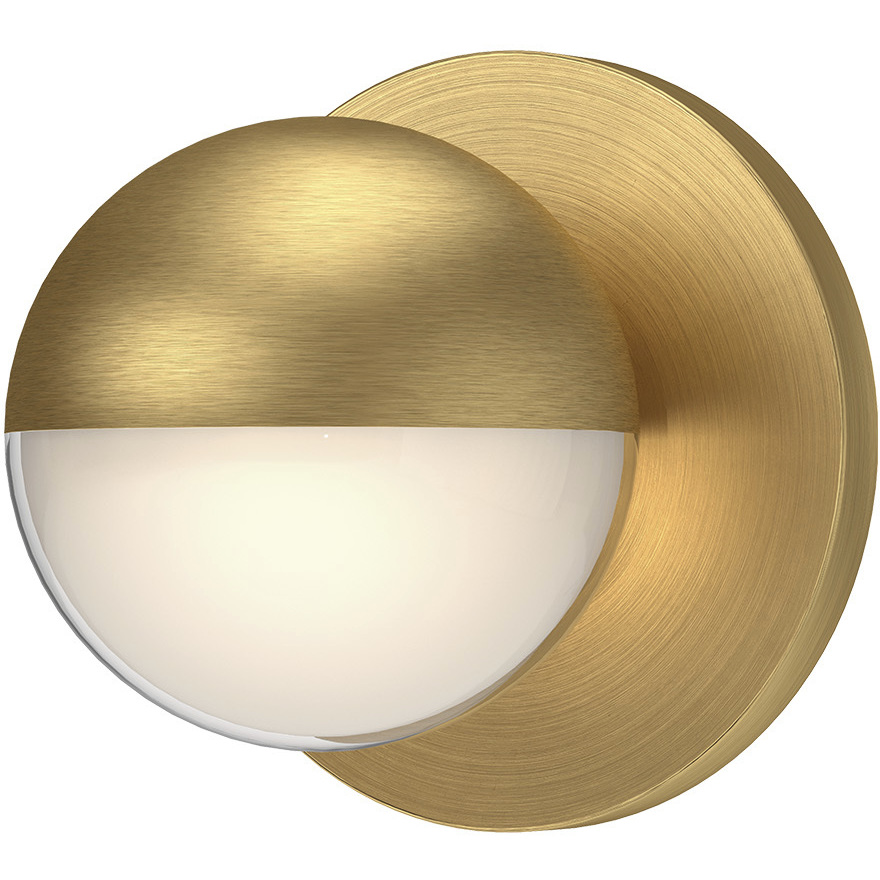 Pluto LED 5 inch Brushed Gold Wall Sconce Wall Light in 3000K