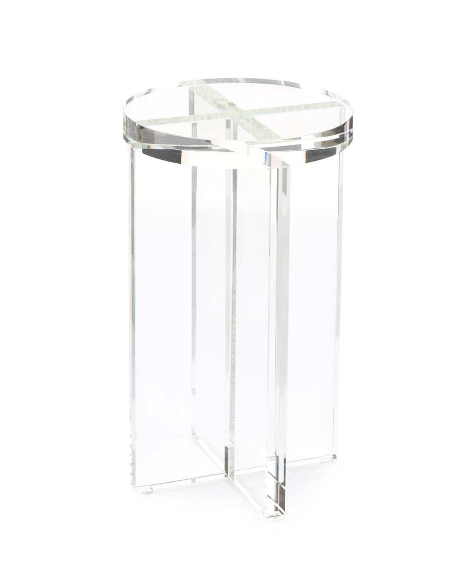 Martini 21 X 12 inch Clear Side Table