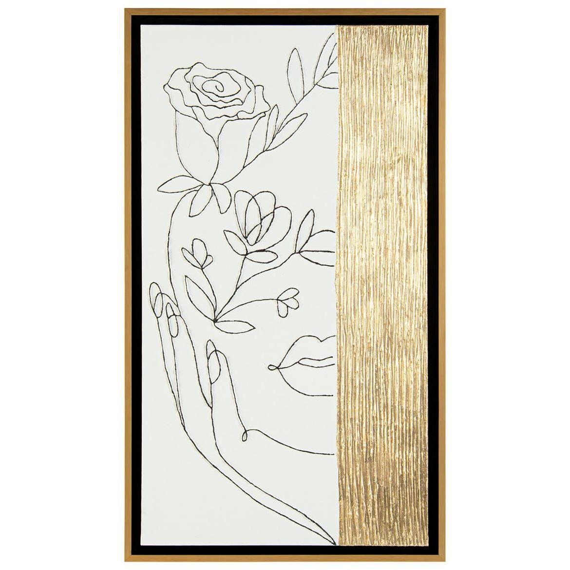 Ethereal Rose I Gold Leaf Giclees 