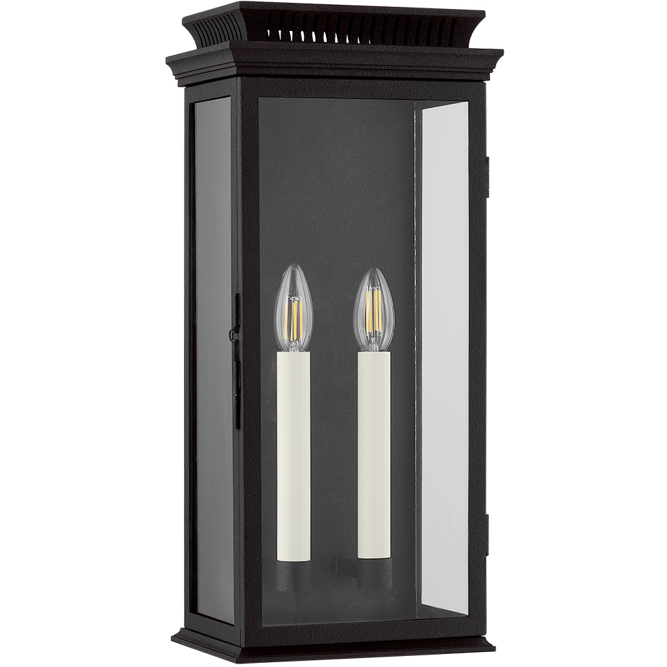 Louie 2 Light 9 inch Forged Iron Wall Sconce Wall Light