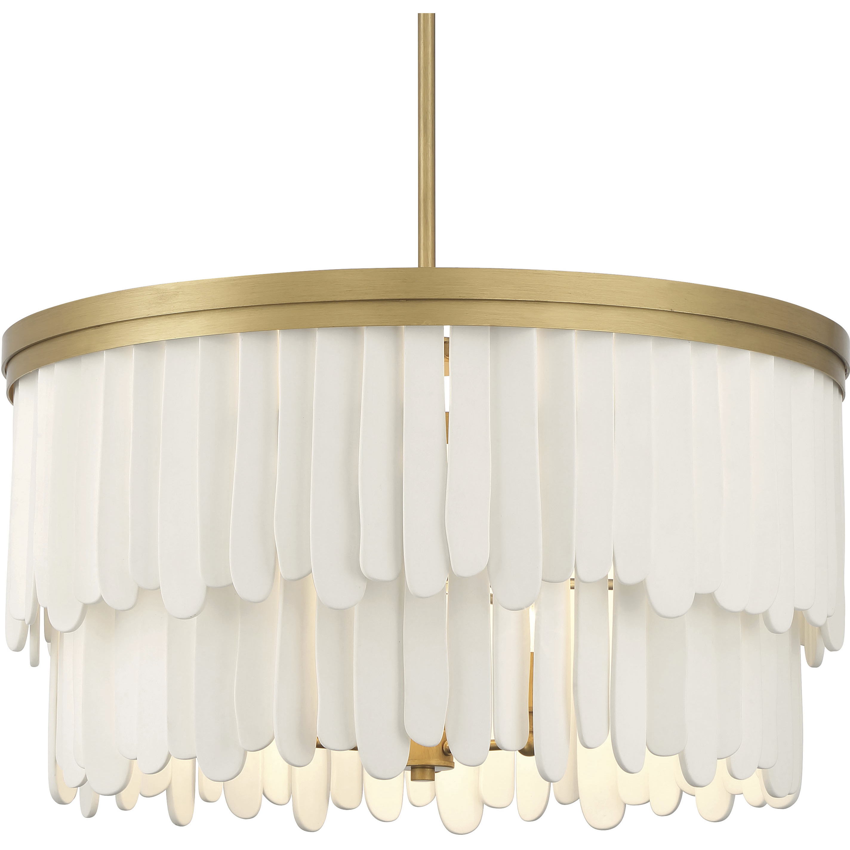 Briscade 9 Light 28 inch Painted Legacy Brass Pendant Ceiling Light
