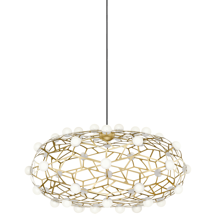 Coral LED 24 inch Gold Chandelier Ceiling Light