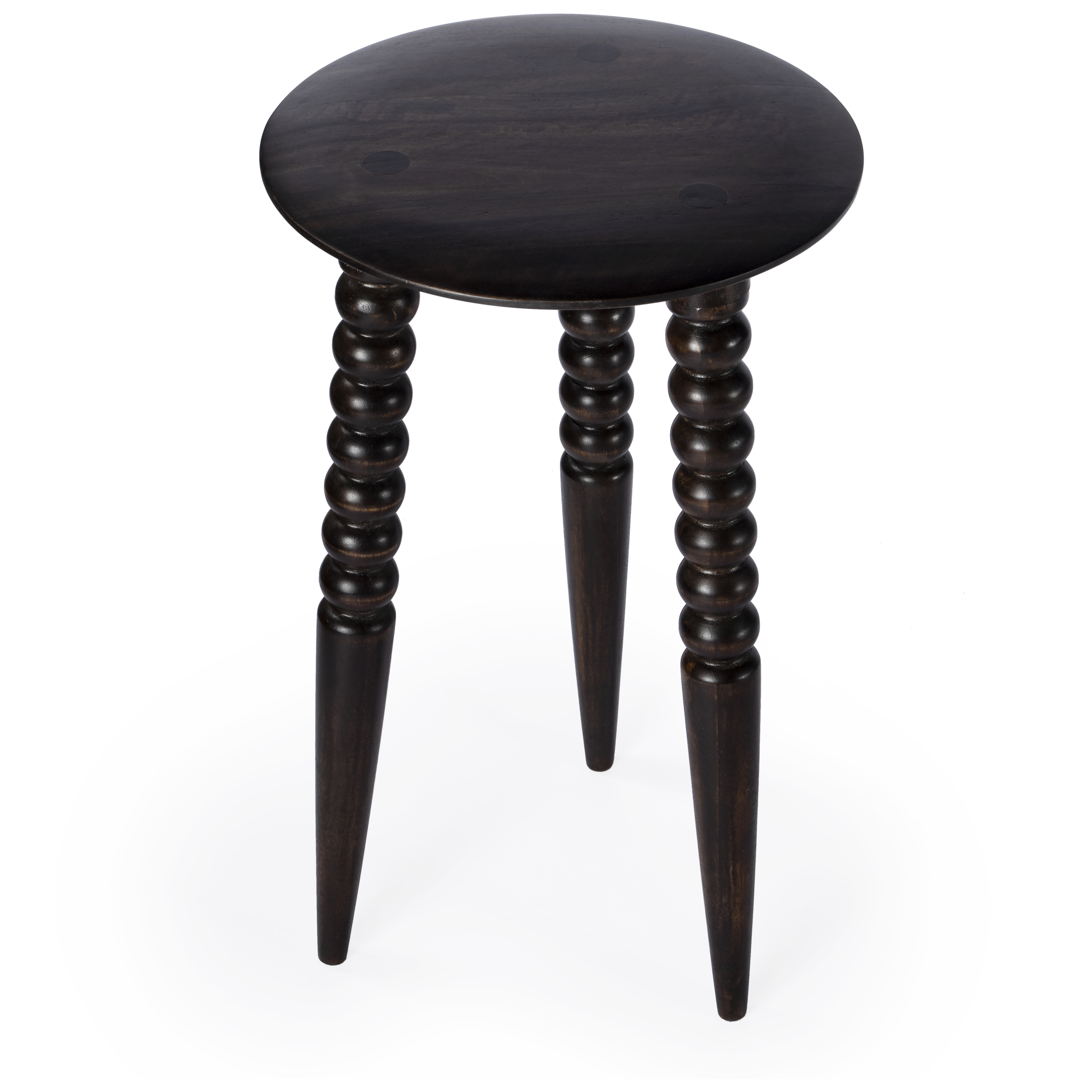 Fluornoy Wood Side Table in Dark Brown