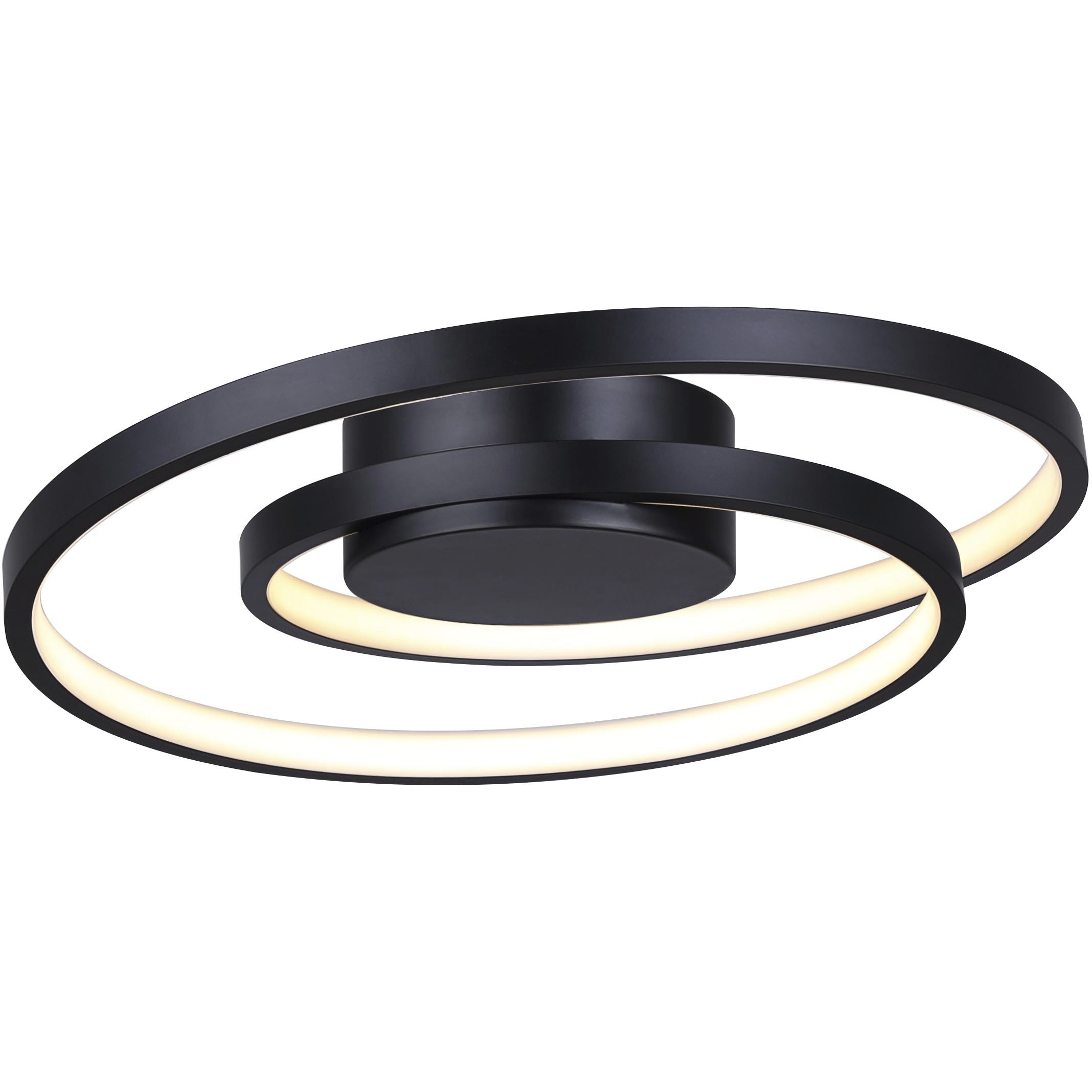 Livana LED 16 inch Black Flush Mount Ceiling Light