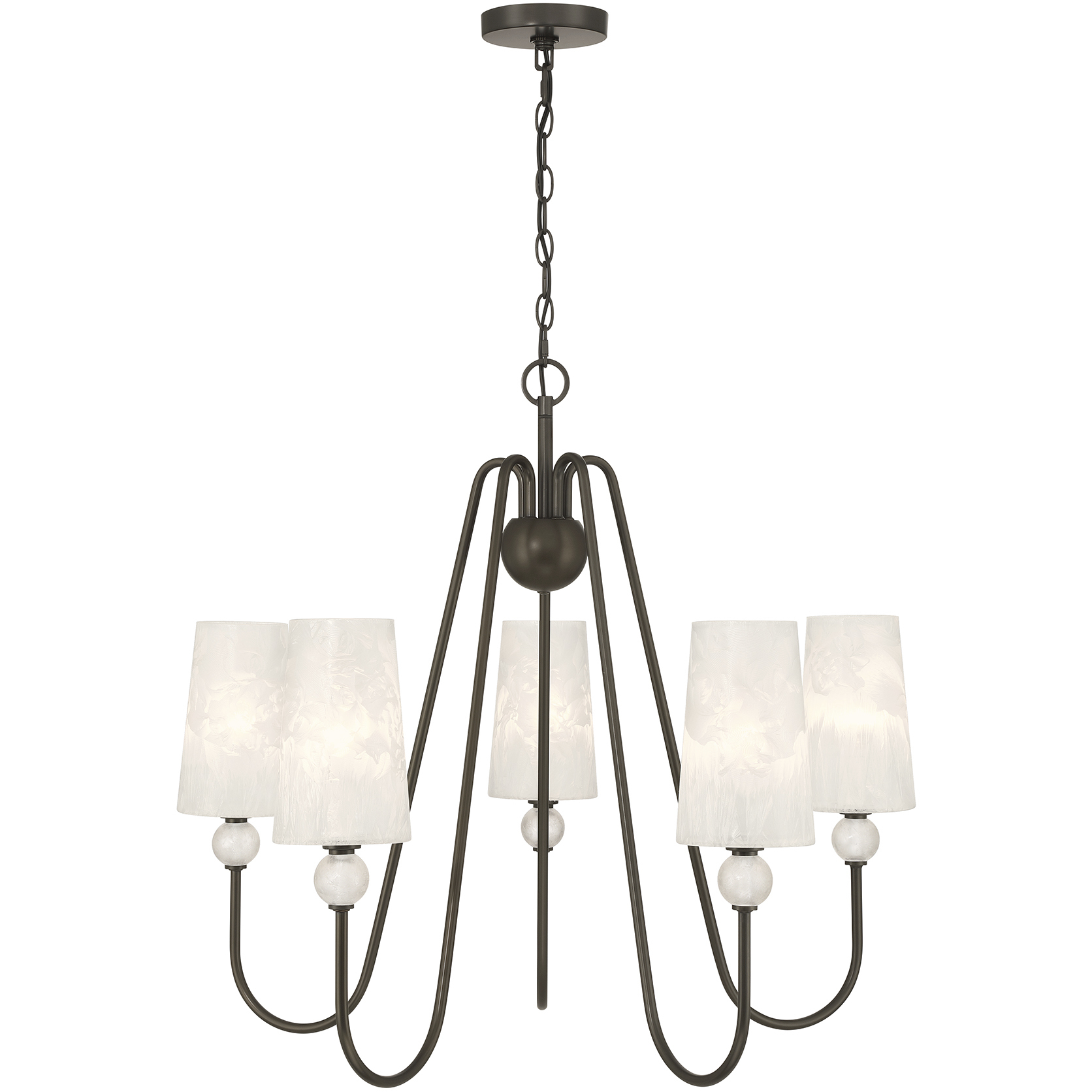 Sheldon 5 Light 32 inch Mediterranean Bronze Chandelier Ceiling Light