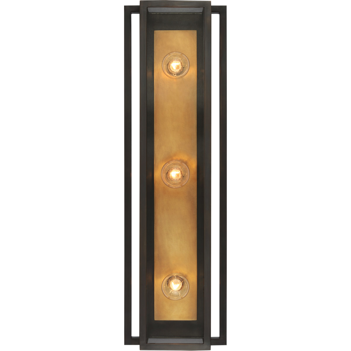 Ian K. Fowler Halle LED 7.25 inch Bronze and Hand-Rubbed Antique Brass Vanity Light Wall Light