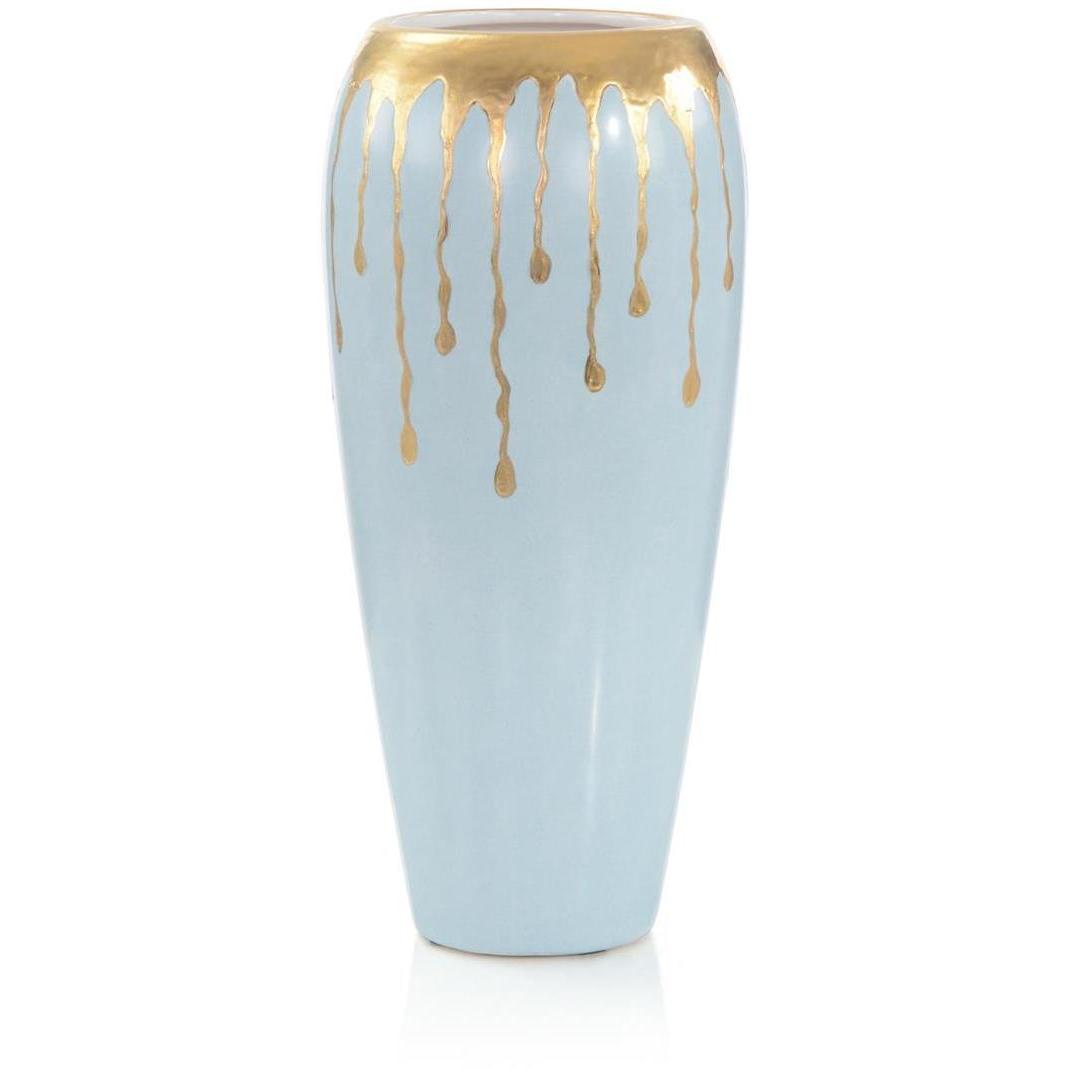 Robin's Egg 16 X 7 inch Vase 
