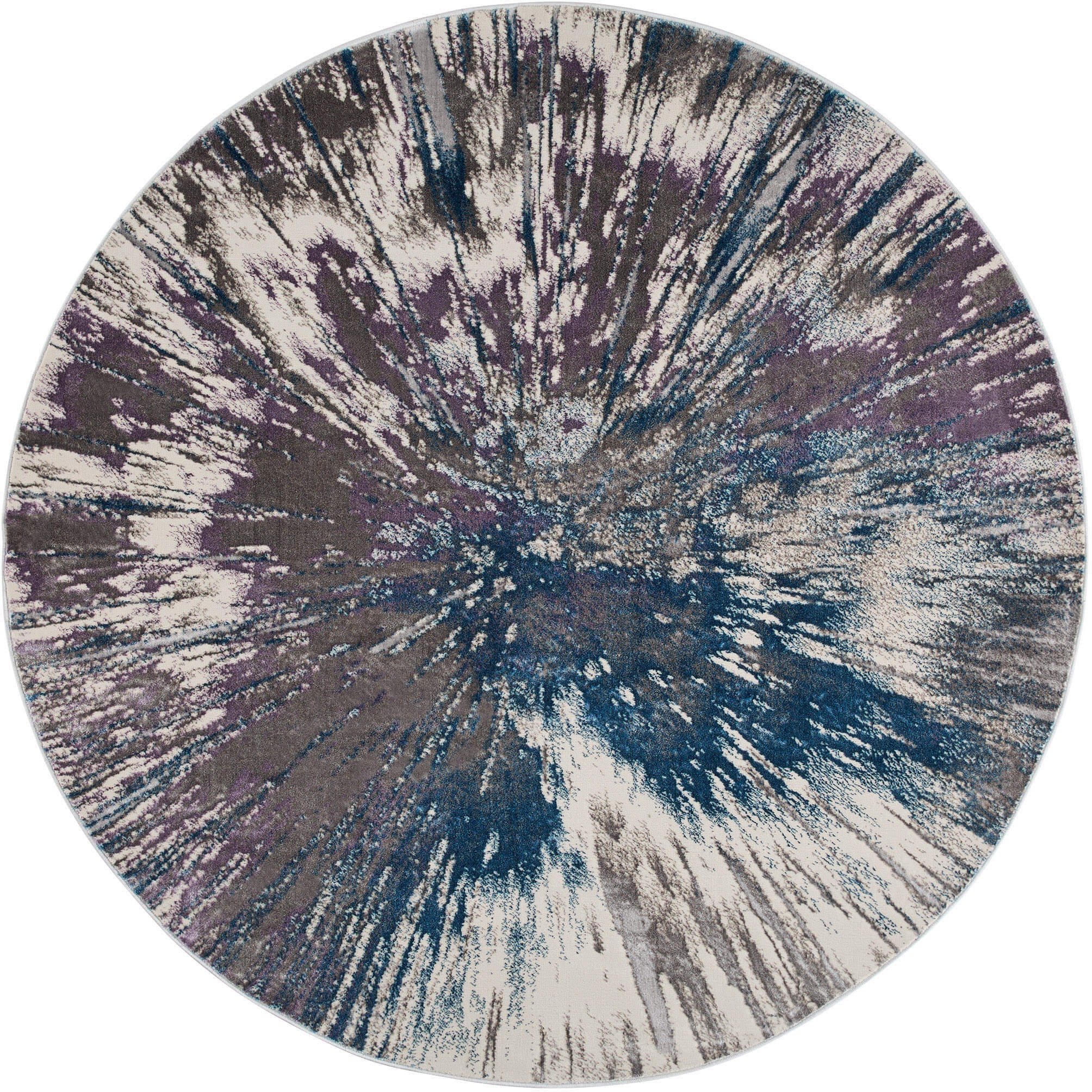 Darica Blue Rug in 7 Round