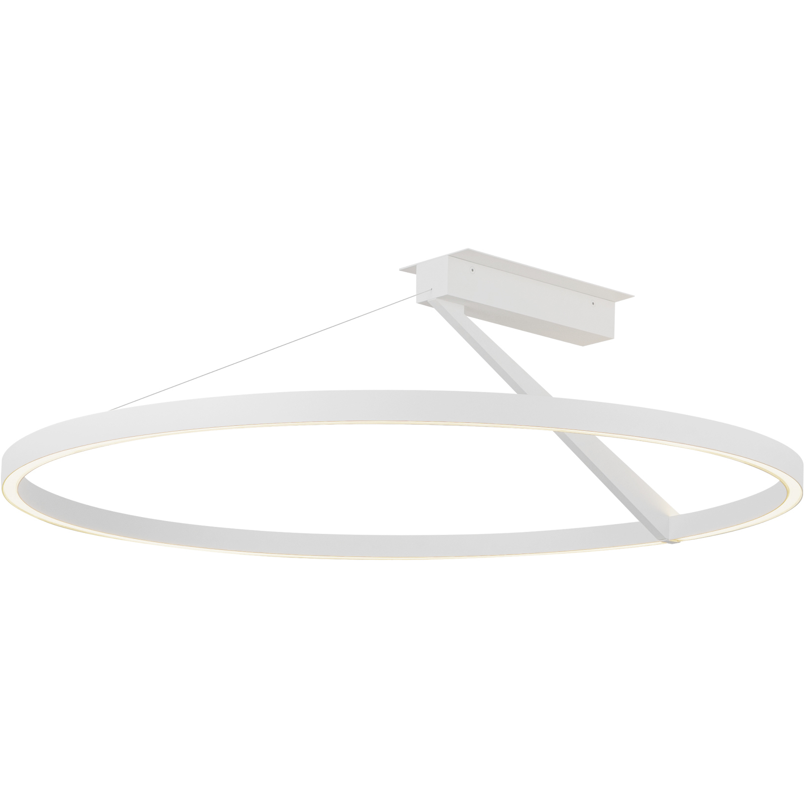 Roda LED 31.5 inch White Semi-Flush Mount Ceiling Light