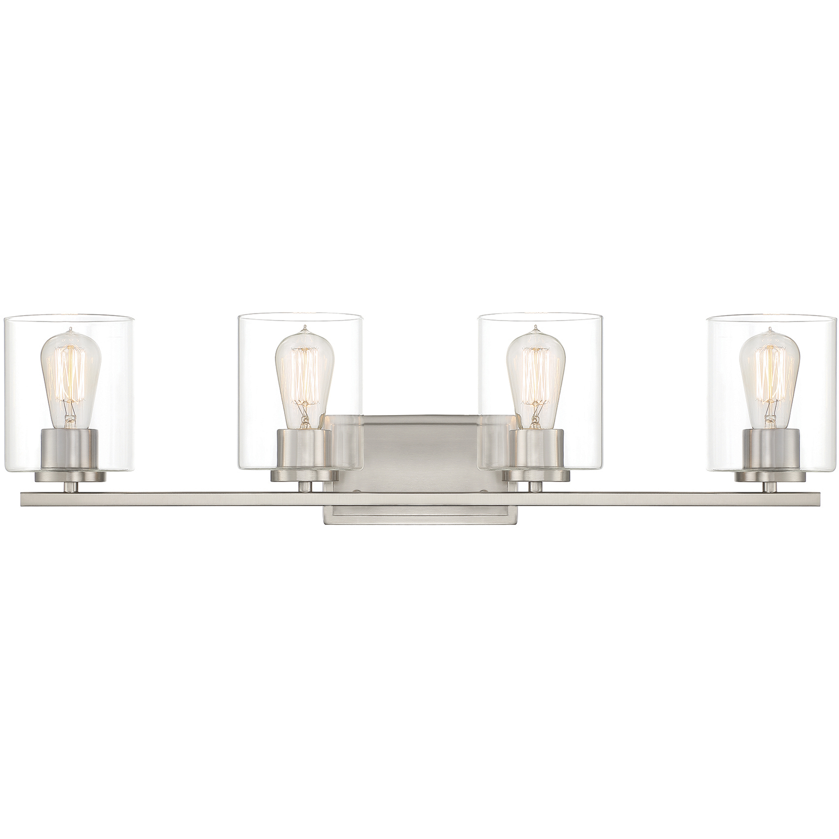 Liam 4 Light 32 inch Satin Platinum Bath Bar Wall Light