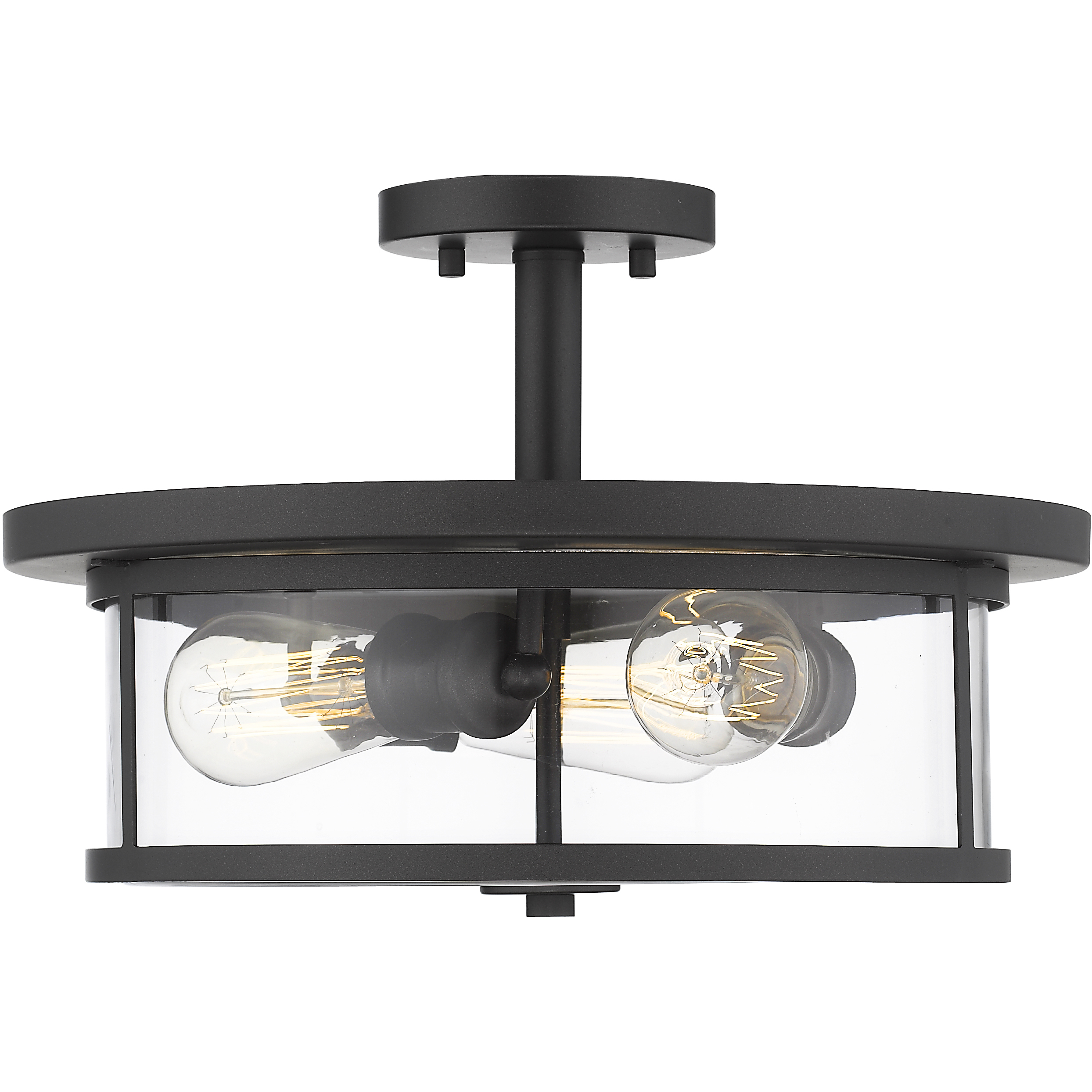 Savannah 3 Light 15.75 inch Semi Flush Mount Ceiling Light