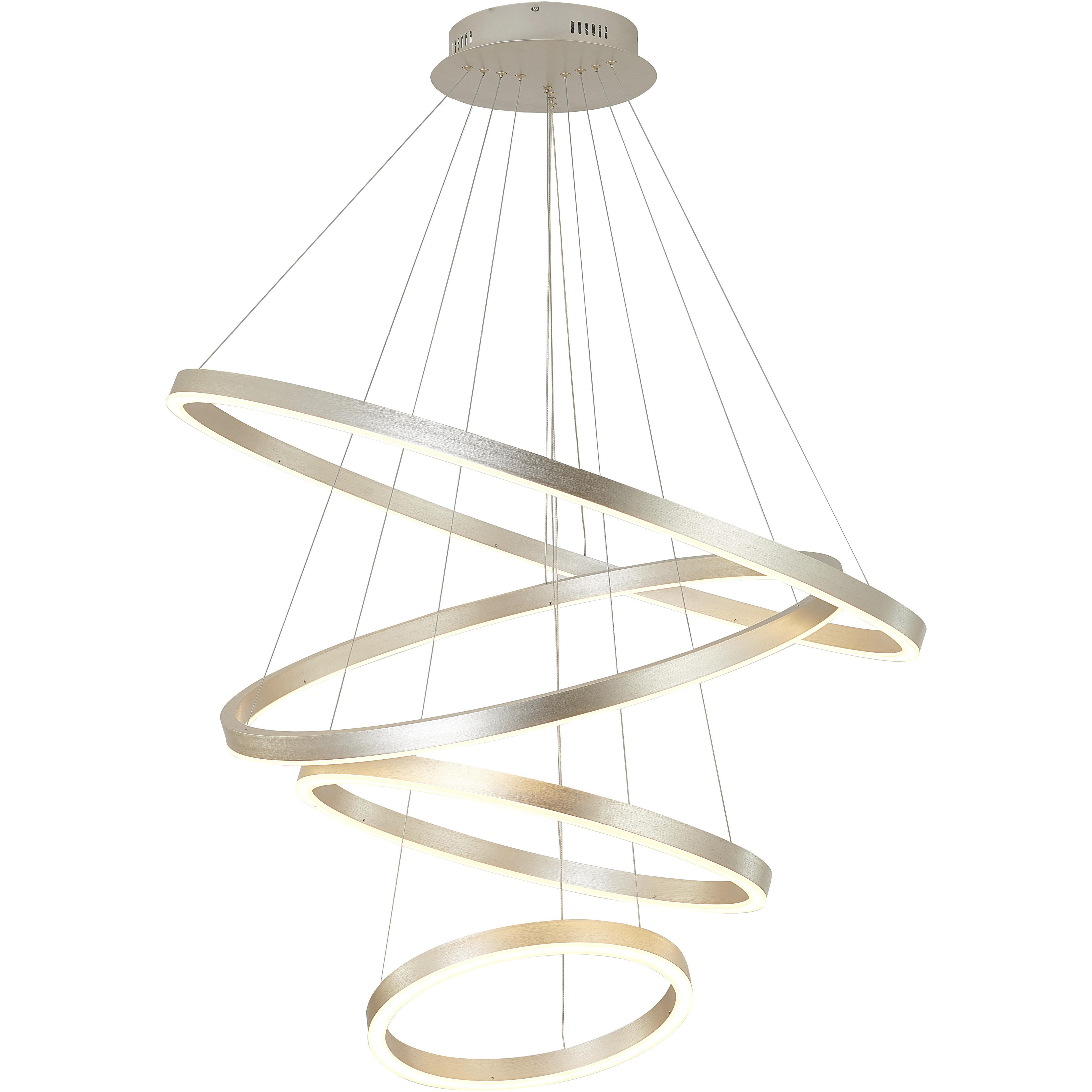 Canada LED 39.4 inch Brushed Nickel Chandelier Ceiling Light