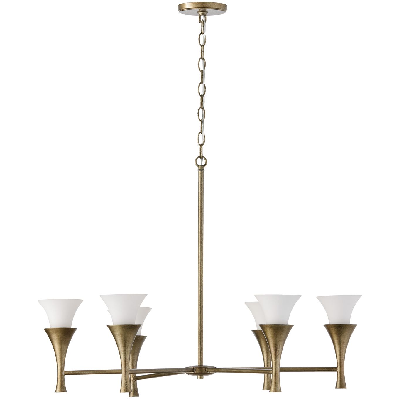 Nola 6 Light 33.75 inch Mystic Luster Chandelier Ceiling Light