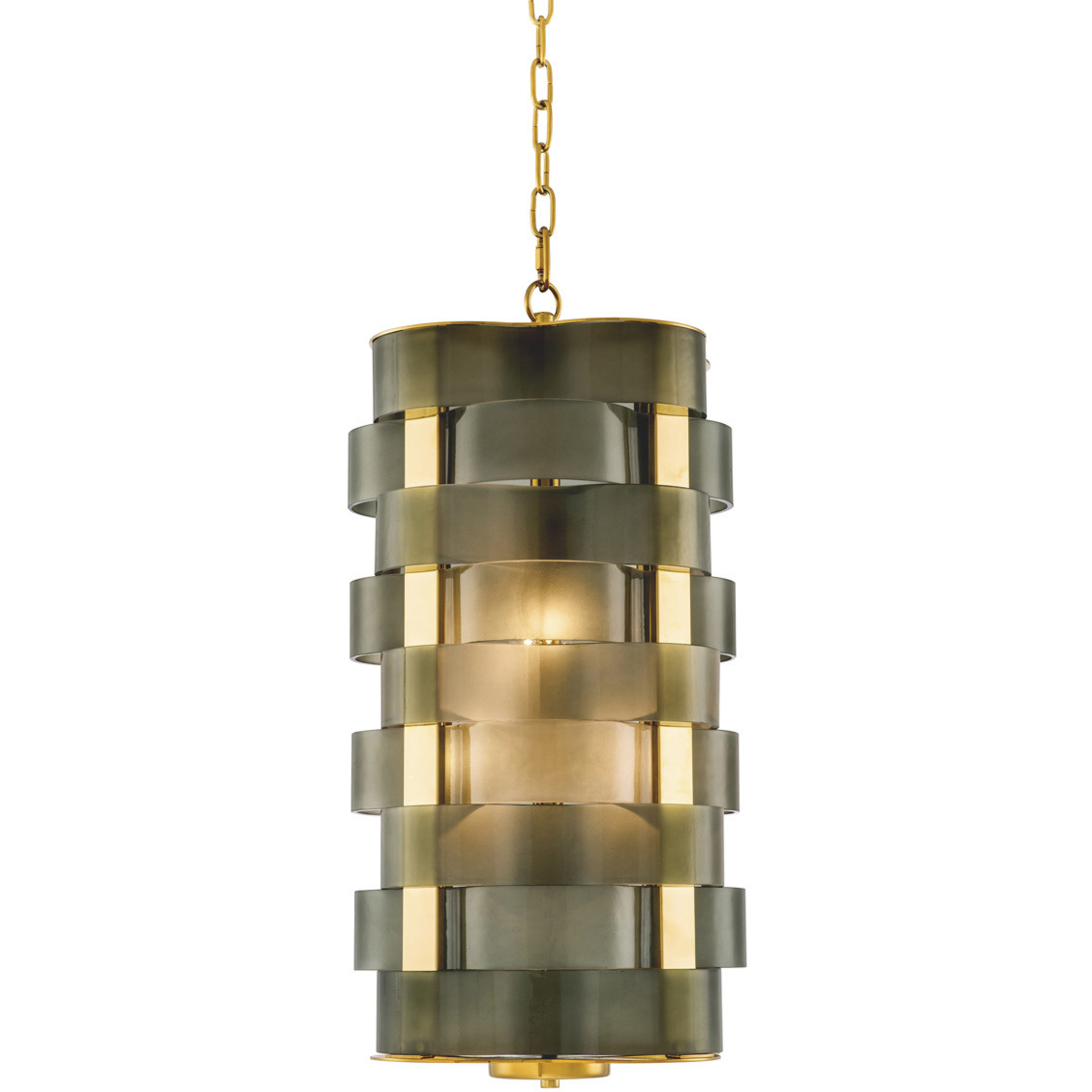 Martinique 4 Light 12.99 inch Gold and Green Glass Chandelier Ceiling Light