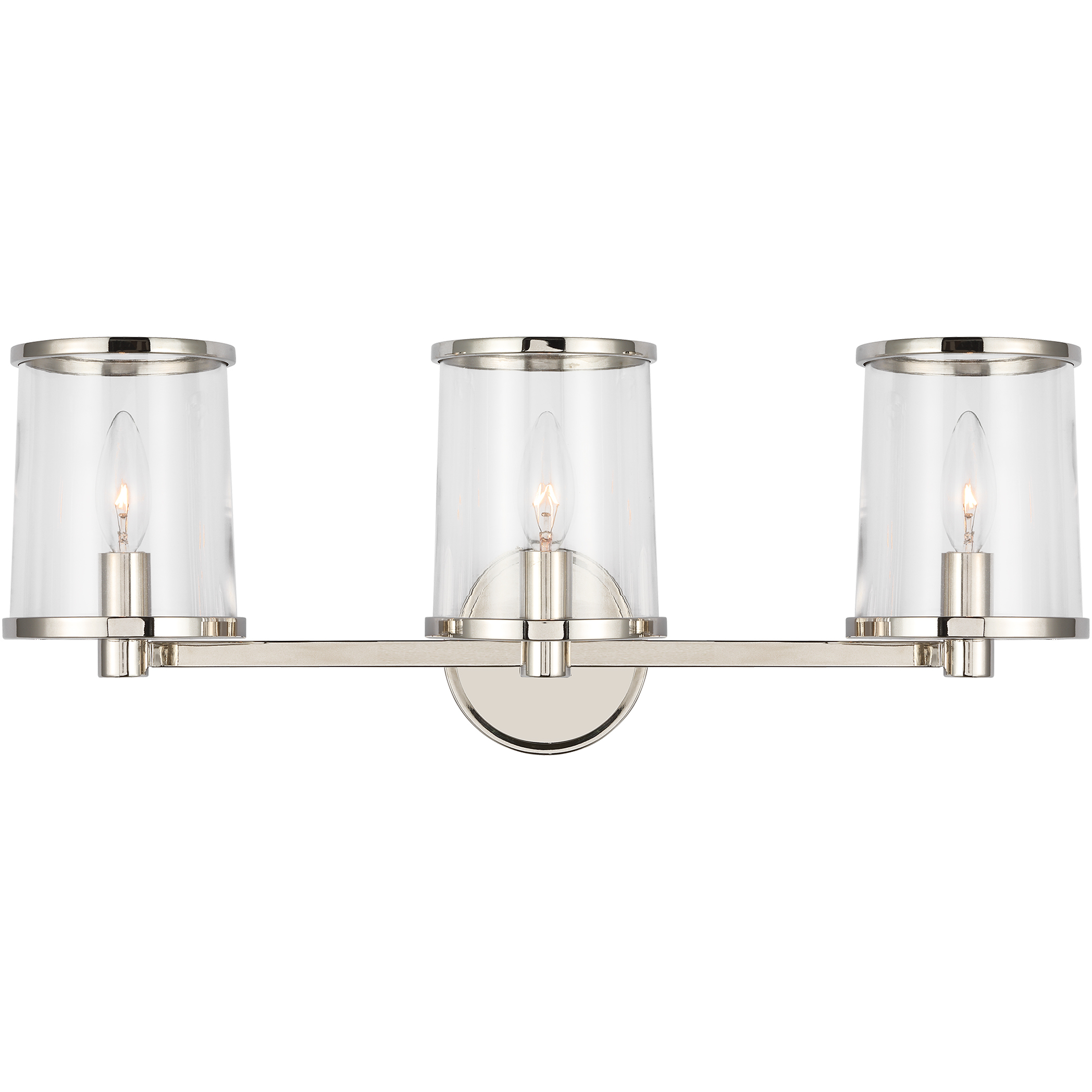 Reynolds 3 Light 23.88 inch Polished Nickel Vanity Light Wall Light