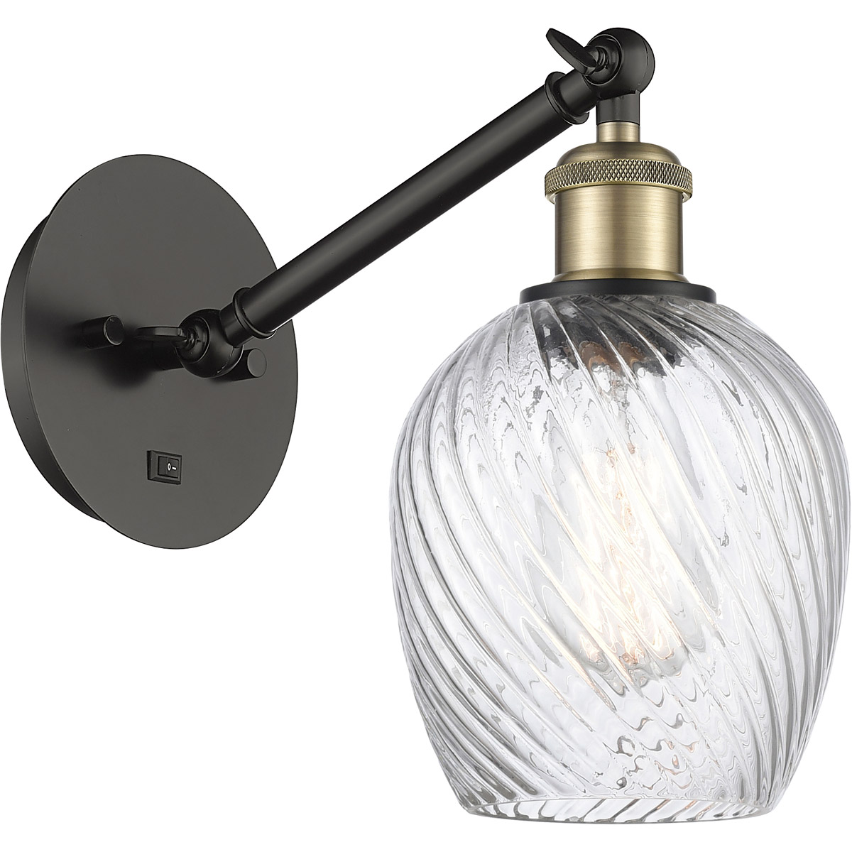 Ballston Salina 1 Light 5 inch Black Antique Brass Sconce Wall Light