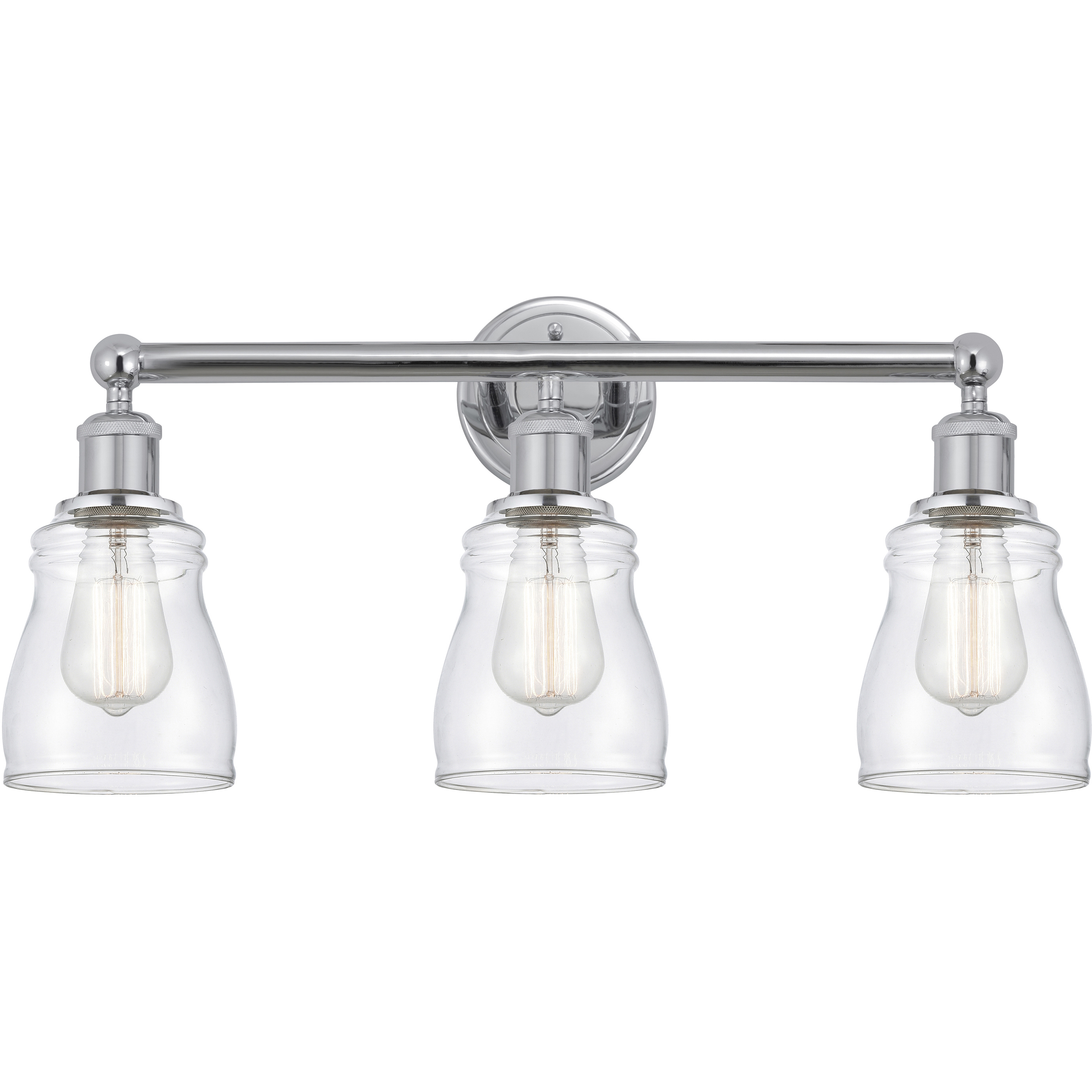 Ellery 3 Light 22.75 inch Polished Chrome Bath Vanity Light Wall Light in Clear Glass