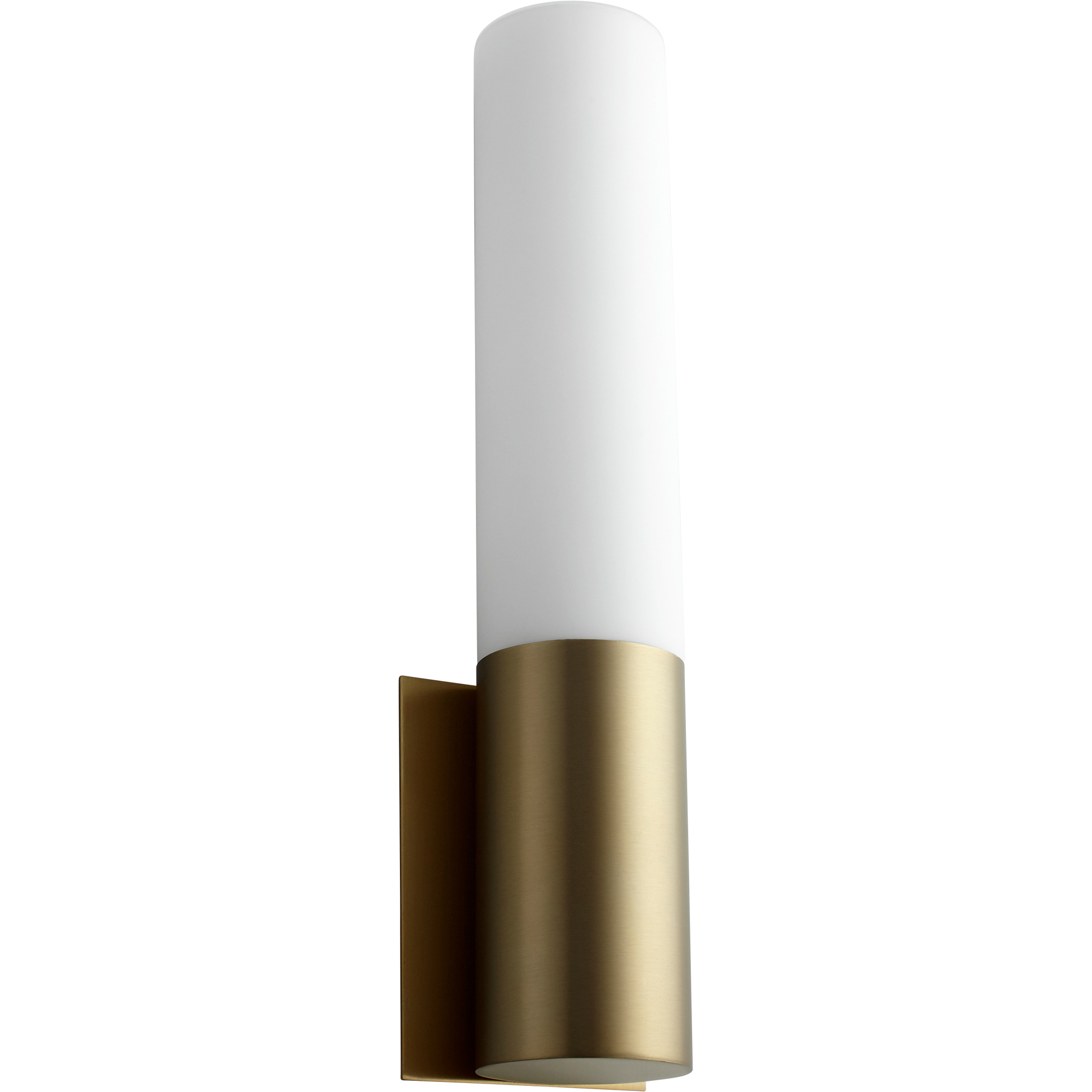 Magnum 1 Light 5 inch Aged Brass Sconce Wall Light
