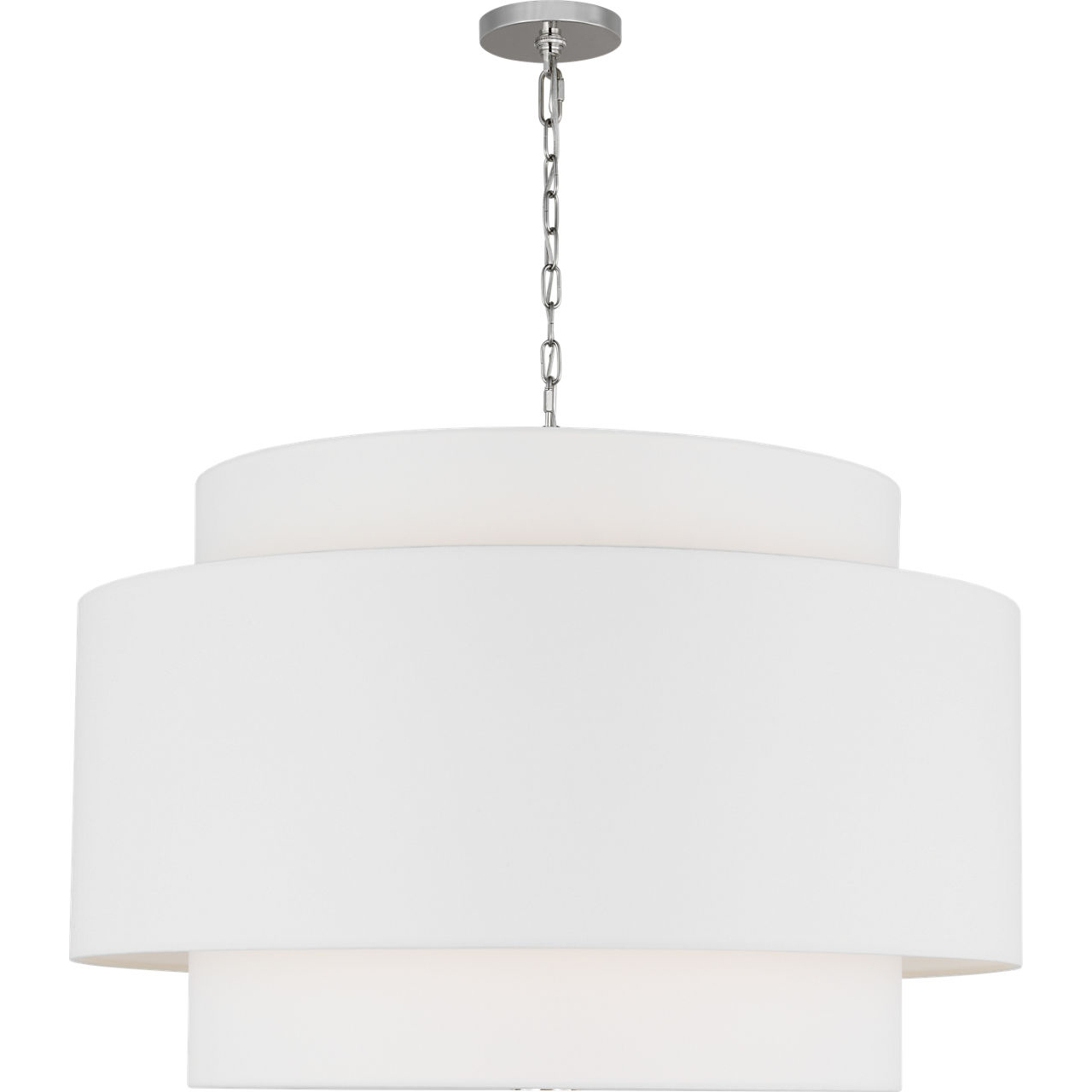 kate spade new york Sawyer 4 Light 32 inch Polished Nickel Hanging Shade Ceiling Light