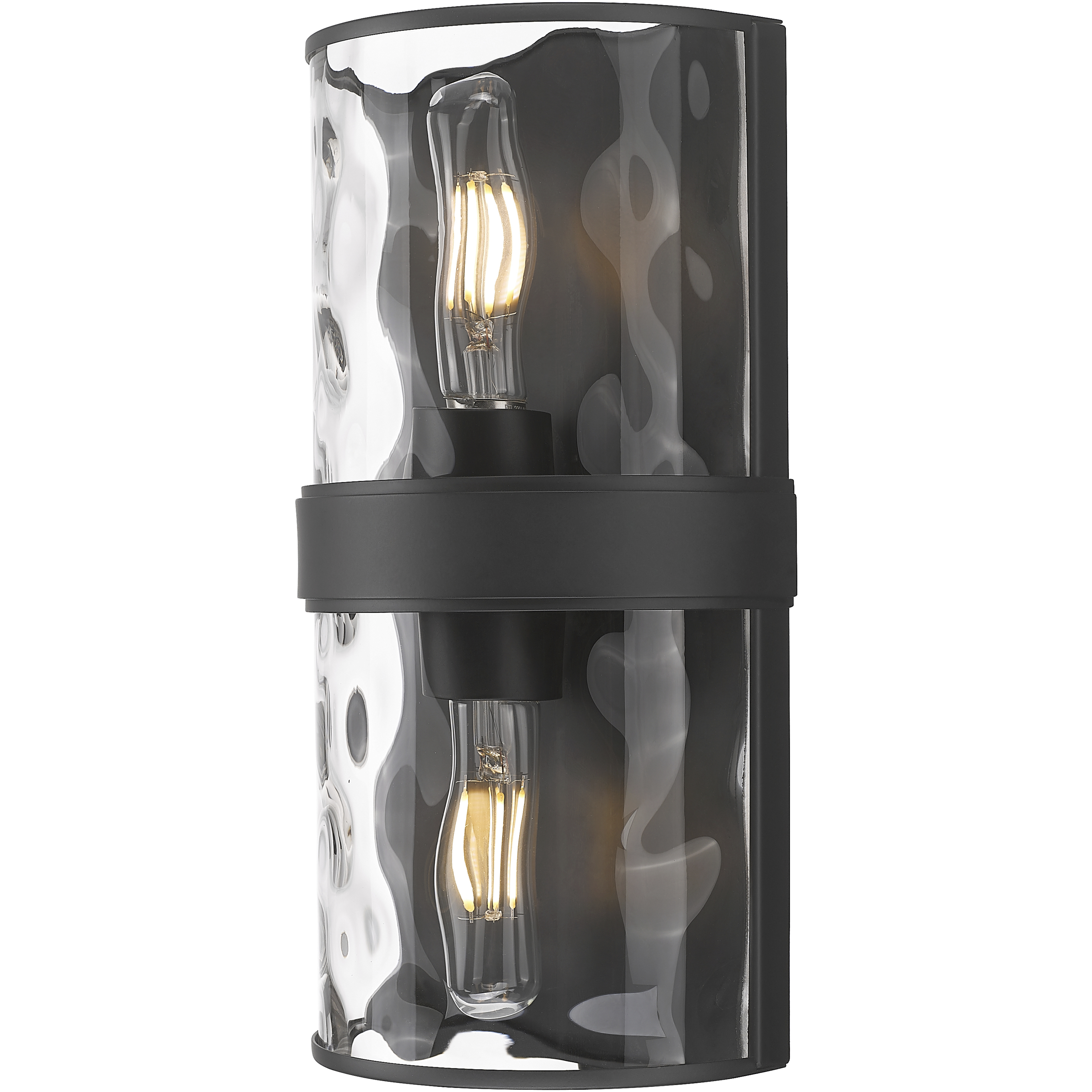 Meridian 2 Light 6 inch Matte Black Wall Sconce Wall Light