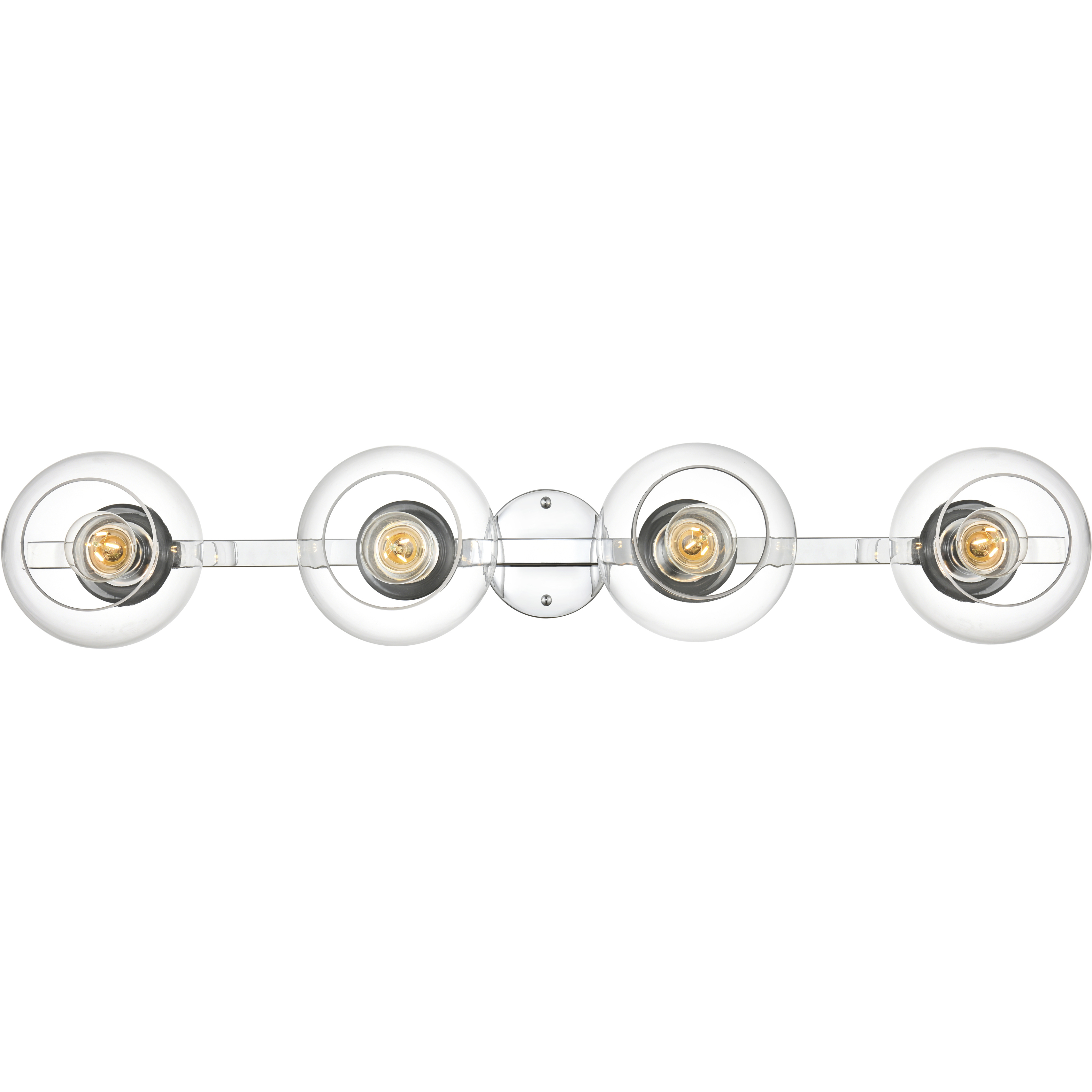 Rogelio 4 Light 37 inch Chrome Bath Sconce Wall Light