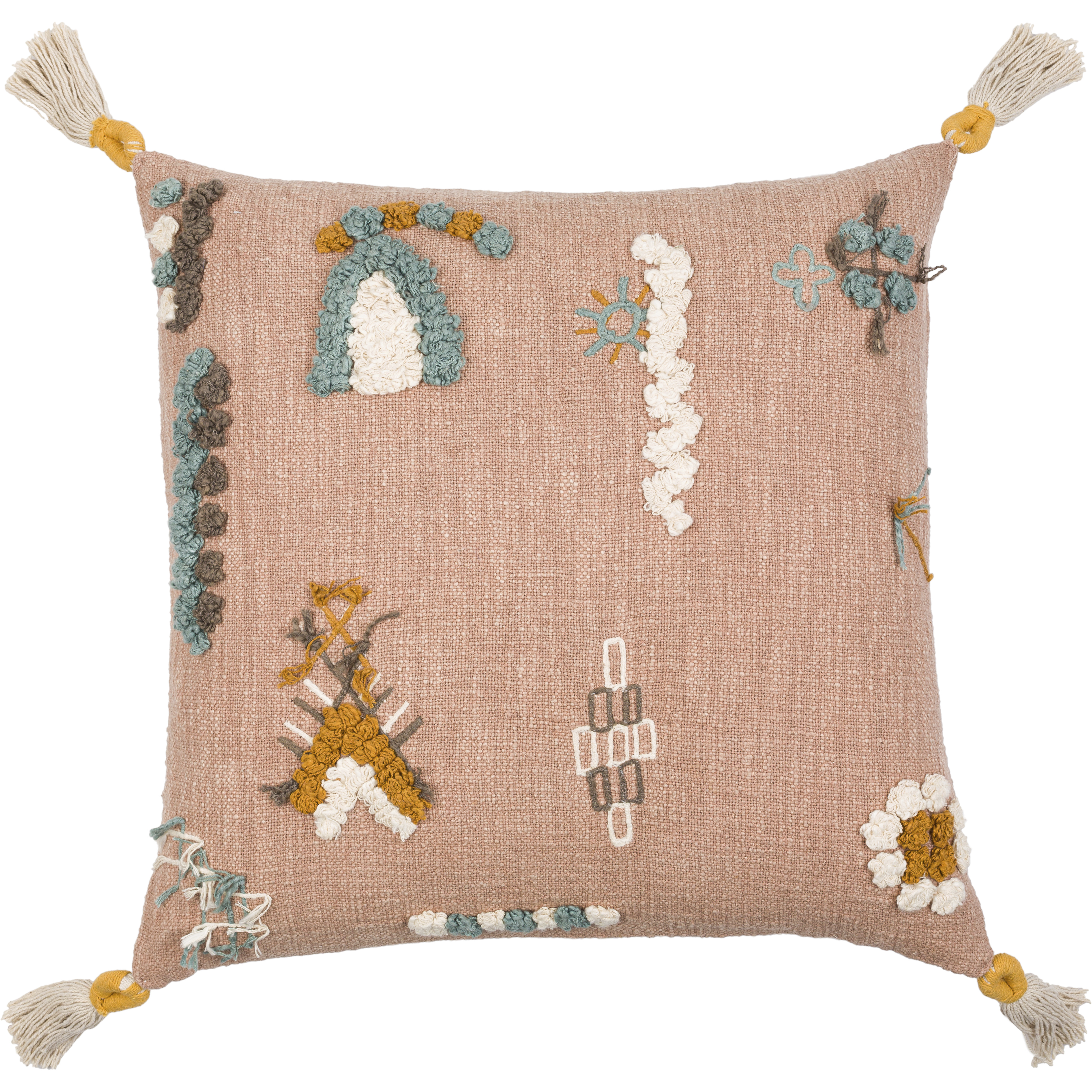 Mystic 18 inch Dusty Pink Pillow Kit in 18 x 18, Square