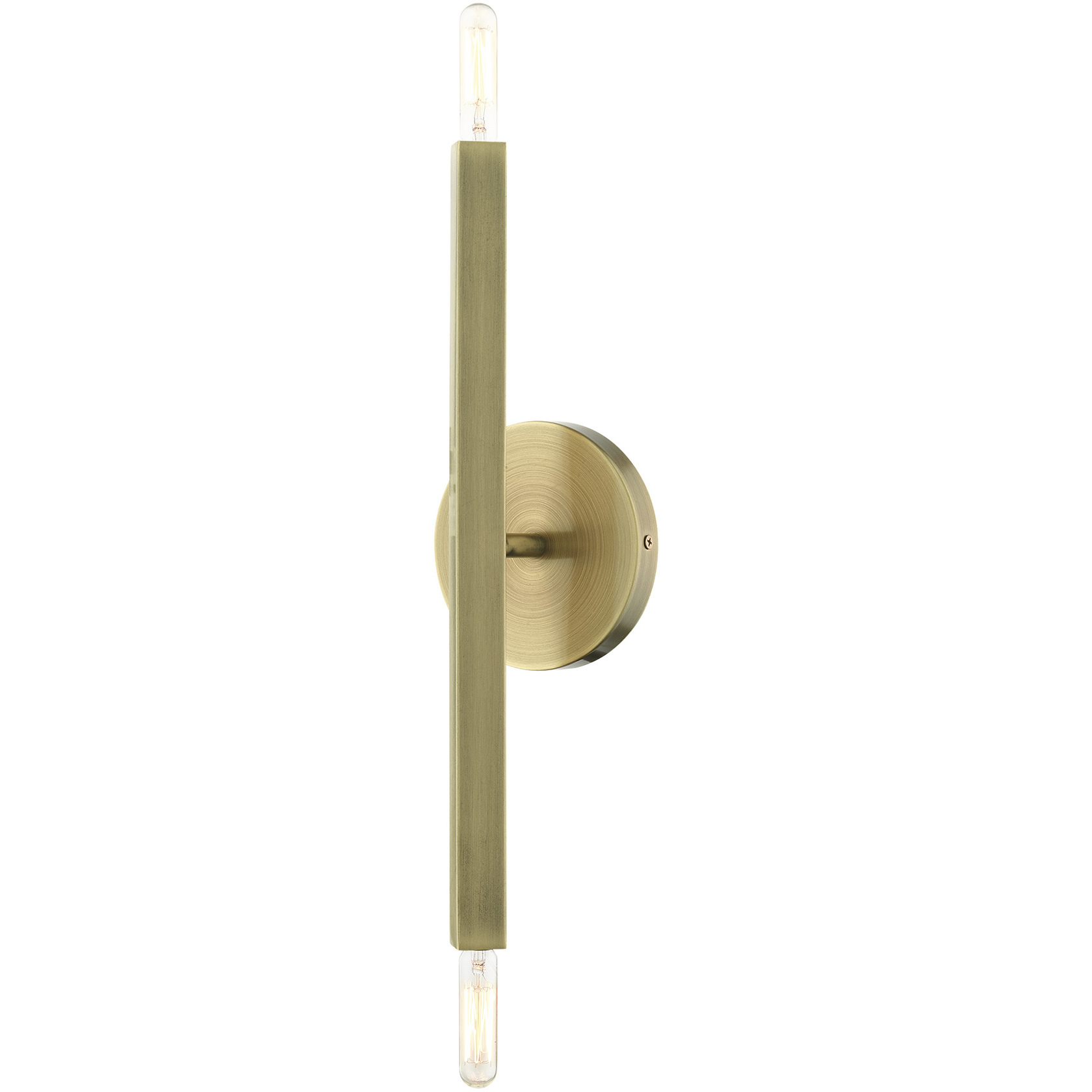 Monaco 2 Light 5.13 inch Antique Brass ADA ADA Sconce Wall Light