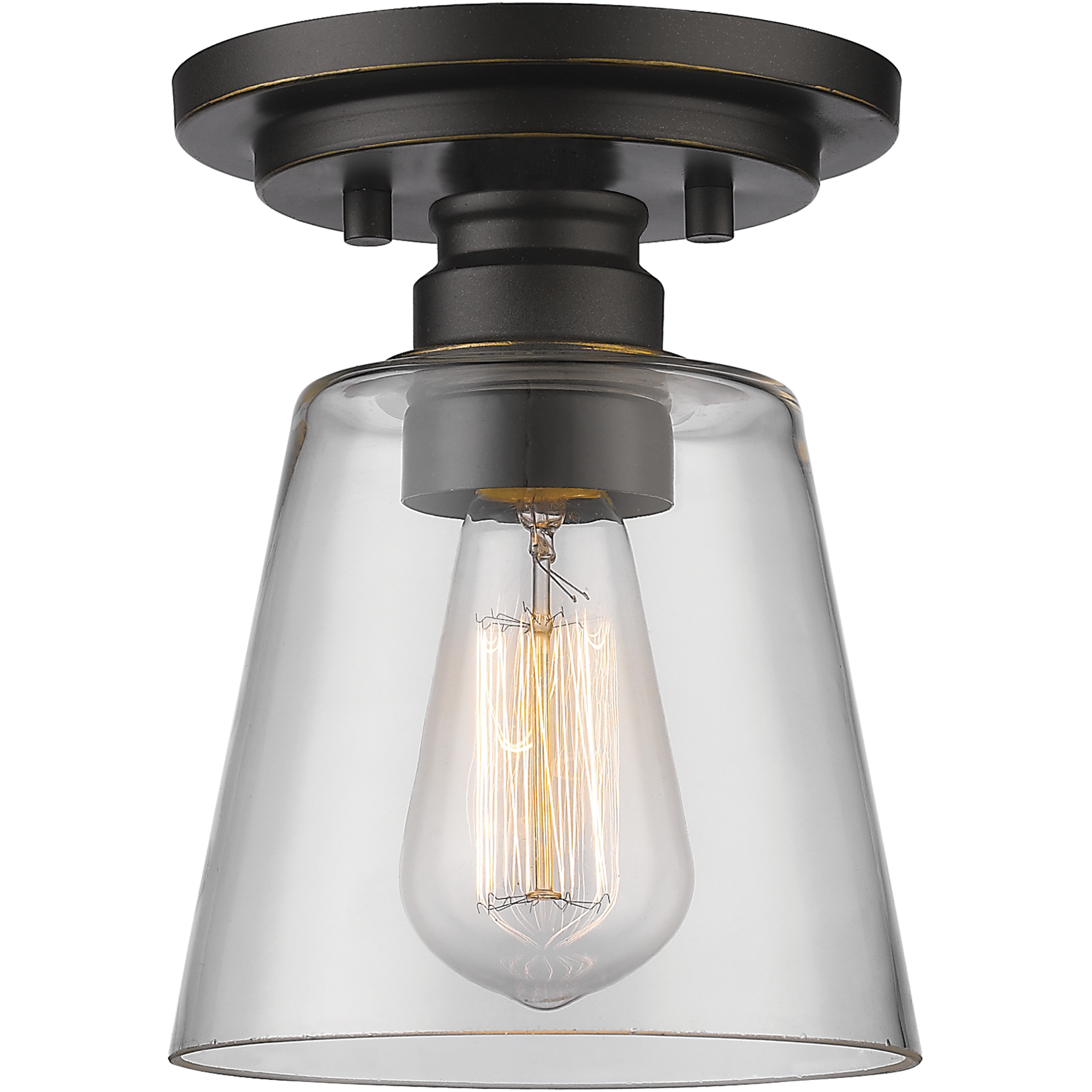 Annora 1 Light 7 inch Olde Bronze Flush Mount Ceiling Light
