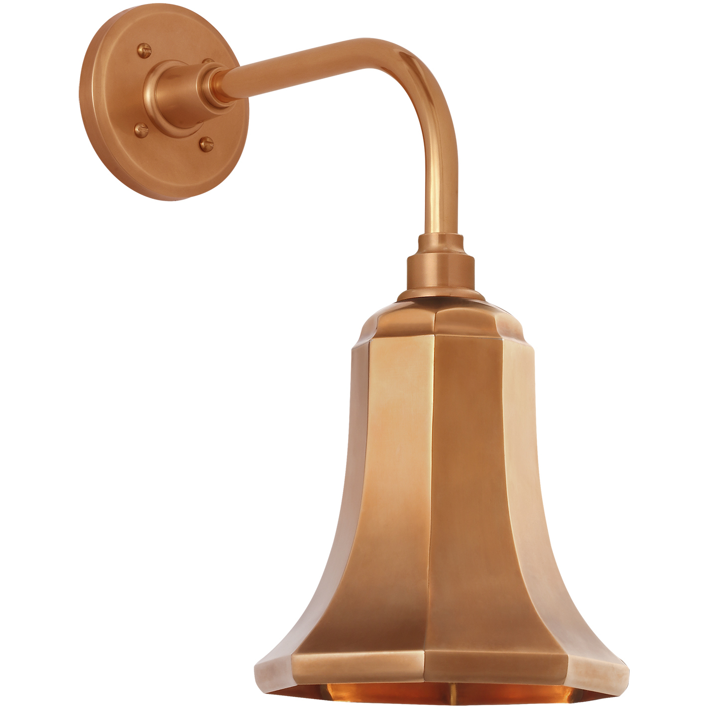 Thomas O'Brien Academy Barn Light LED 17 inch Soft Copper Rex Barn Light in 7.5" Soft Copper Savannah Shade
