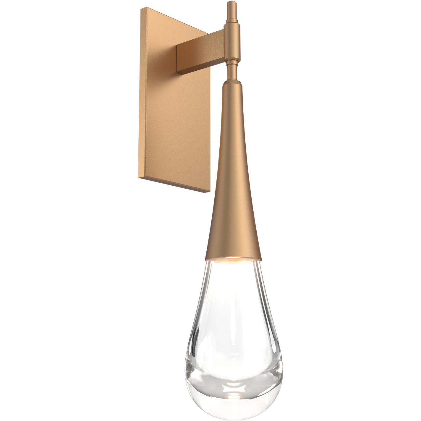 Rain Drop LED 5 inch Novel Brass Indoor Sconce Wall Light in 2700K LED