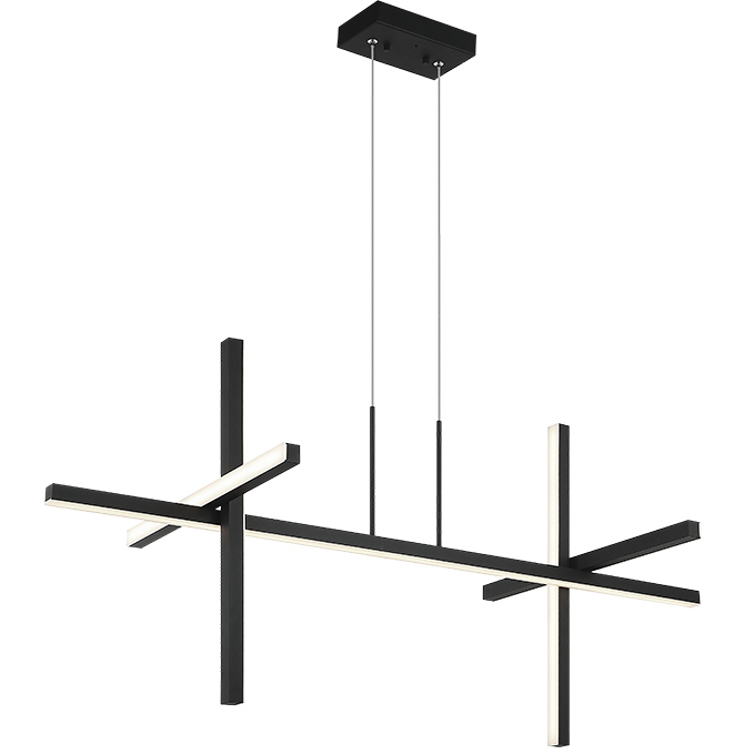 Crosley LED 20 inch Matte Black Pendant Ceiling Light