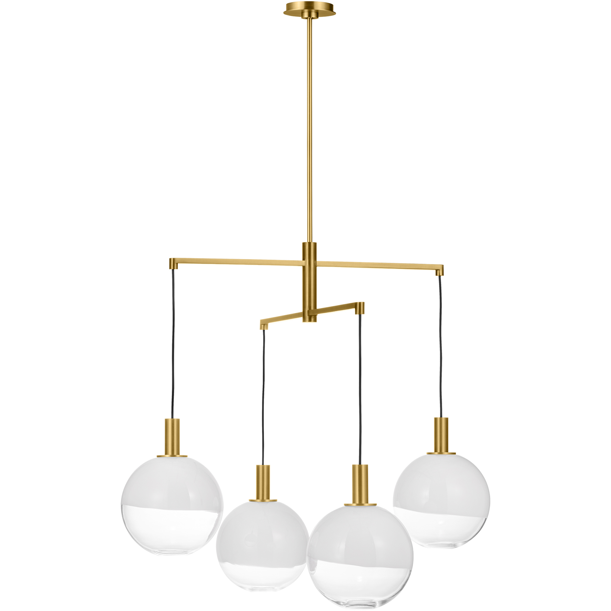 Sean Lavin Torian 4 Light 32.5 inch Burnished Brass Chandelier Ceiling Light