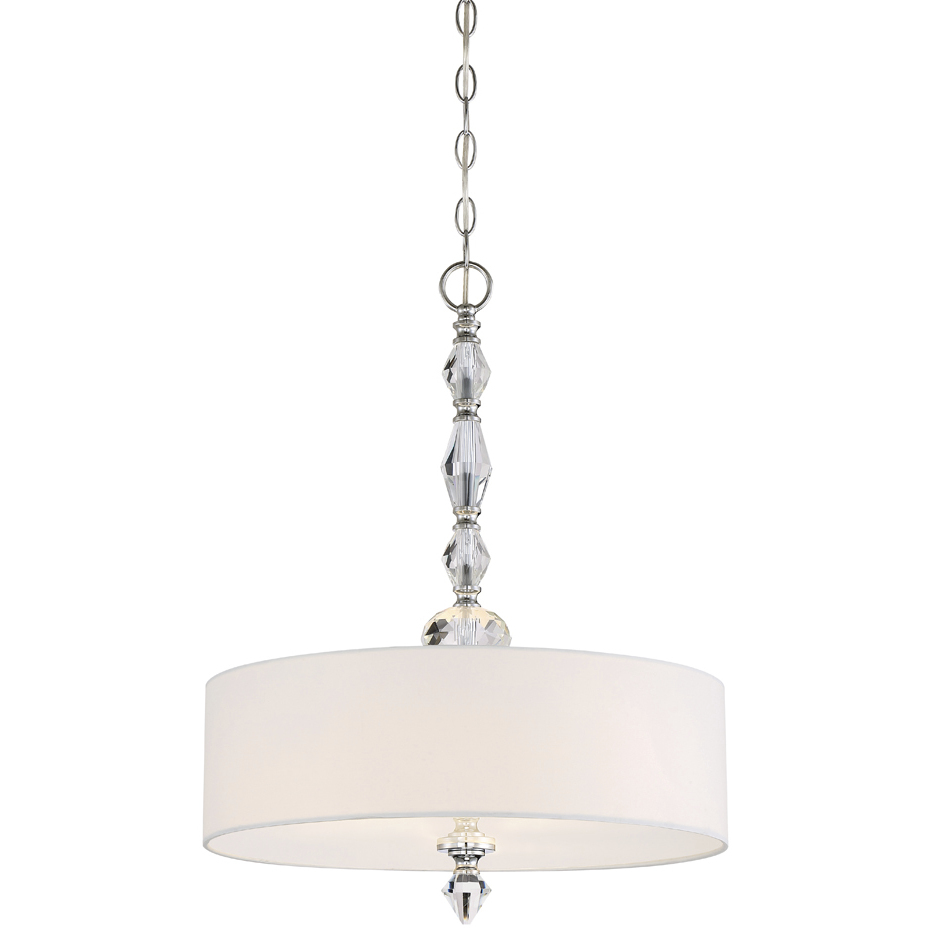 Evi 3 Light 18 inch Chrome Pendant Ceiling Light