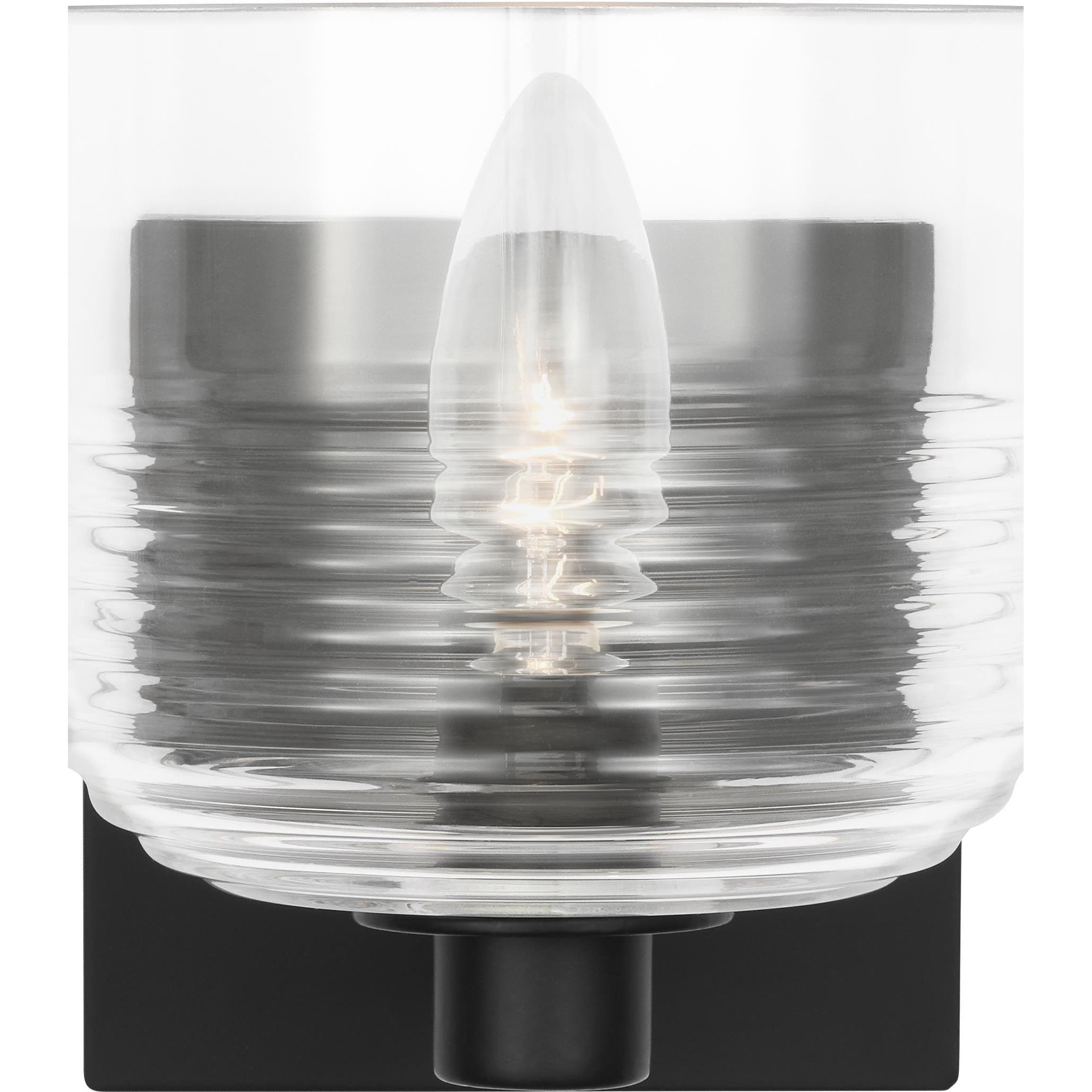 Drew & Jonathan Lochdale 1 Light 5.38 inch Midnight Black Sconce Wall Light, Small