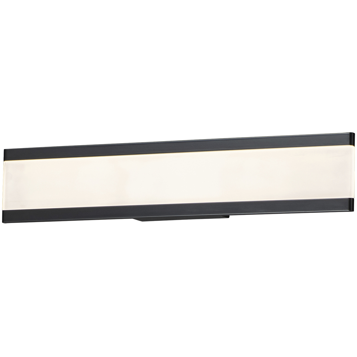 Visor LED 24 inch Black Bath Vanity Wall Light