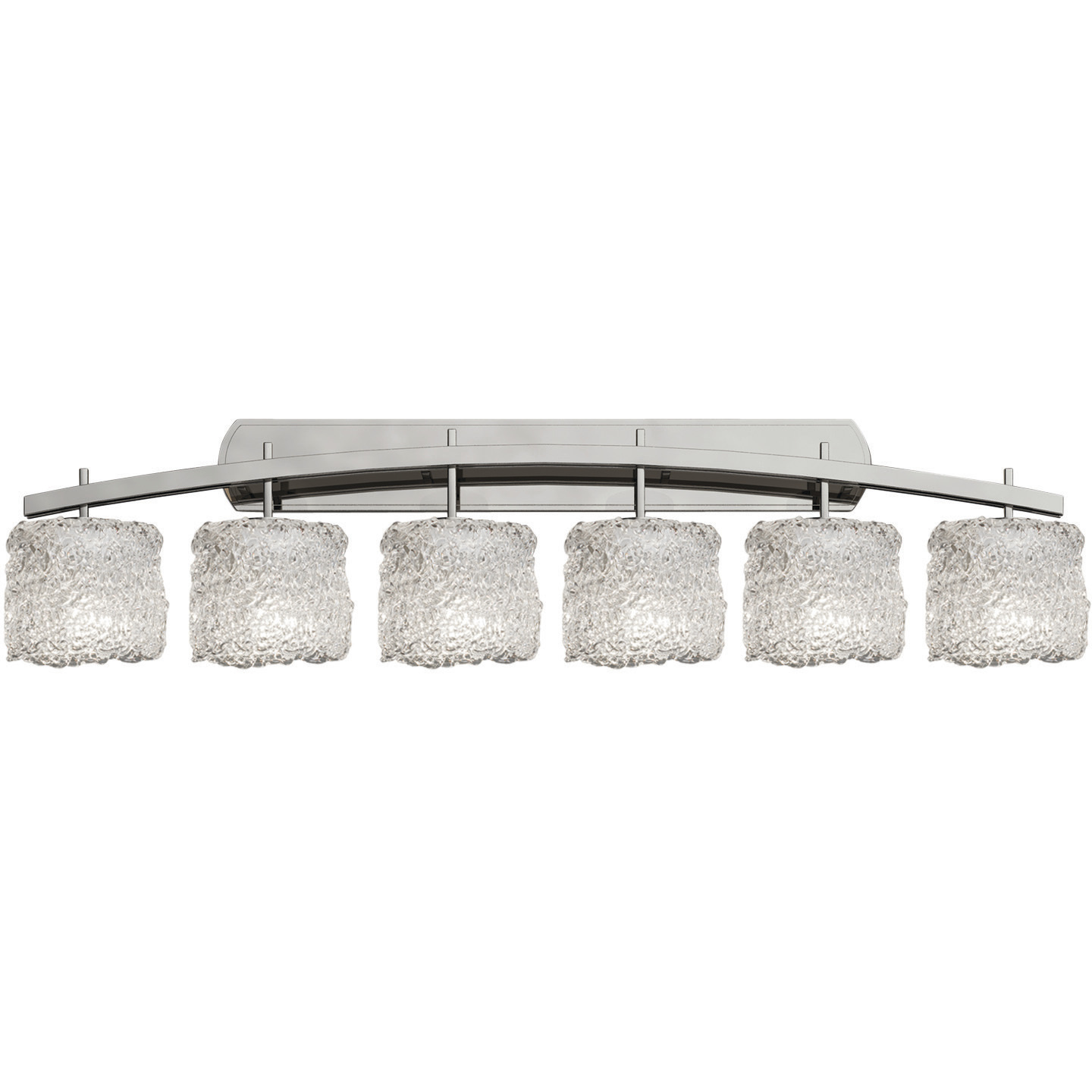 Veneto Luce 6 Light 56.5 inch Brushed Nickel Bath Bar Wall Light in Lace (Veneto Luce), Oval, Incandescent, Oval