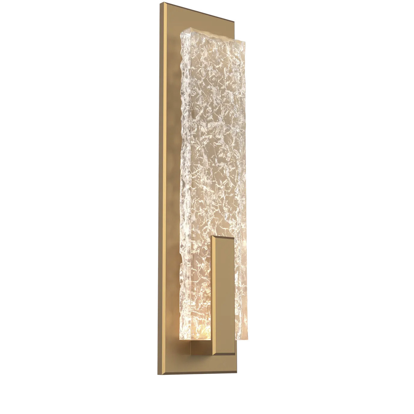 Glacier LED Beige Silver Indoor Sconce Wall Light