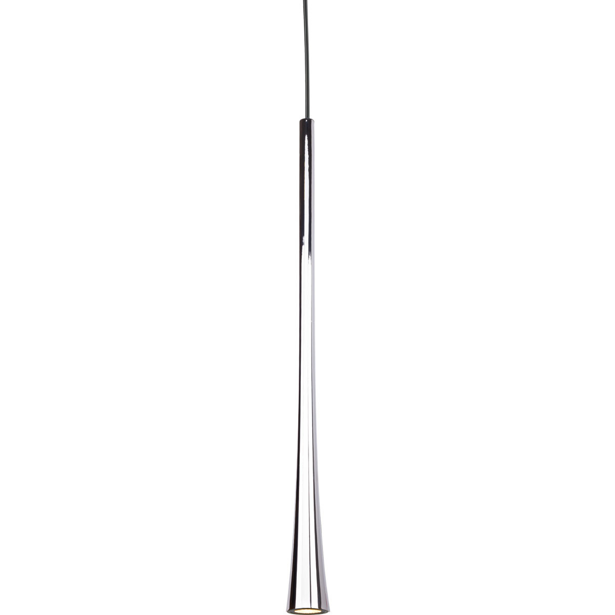 Taper LED 1.25 inch Chrome Pendant Ceiling Light