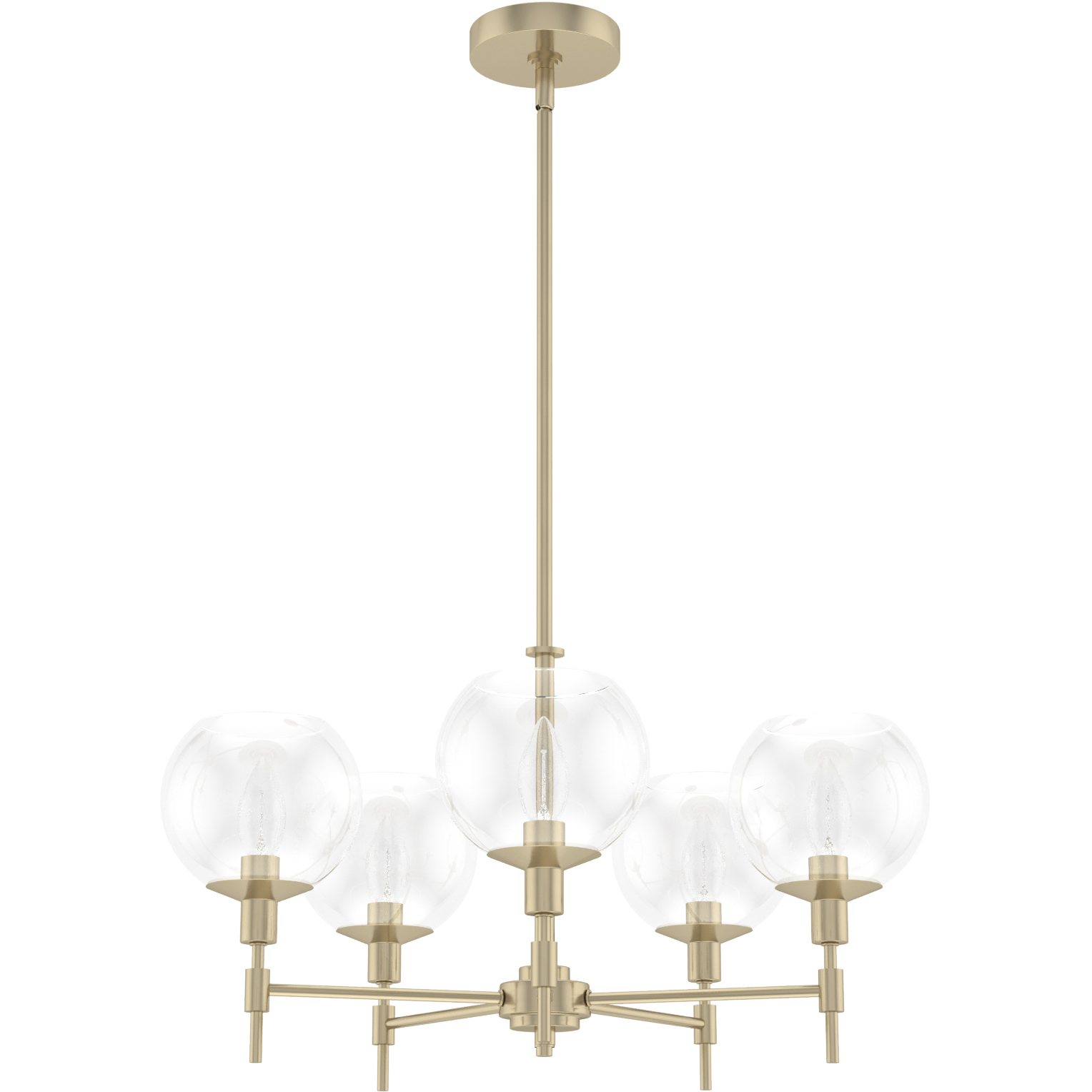 Xidane 5 Light 24 inch Alturas Gold Chandelier Ceiling Light